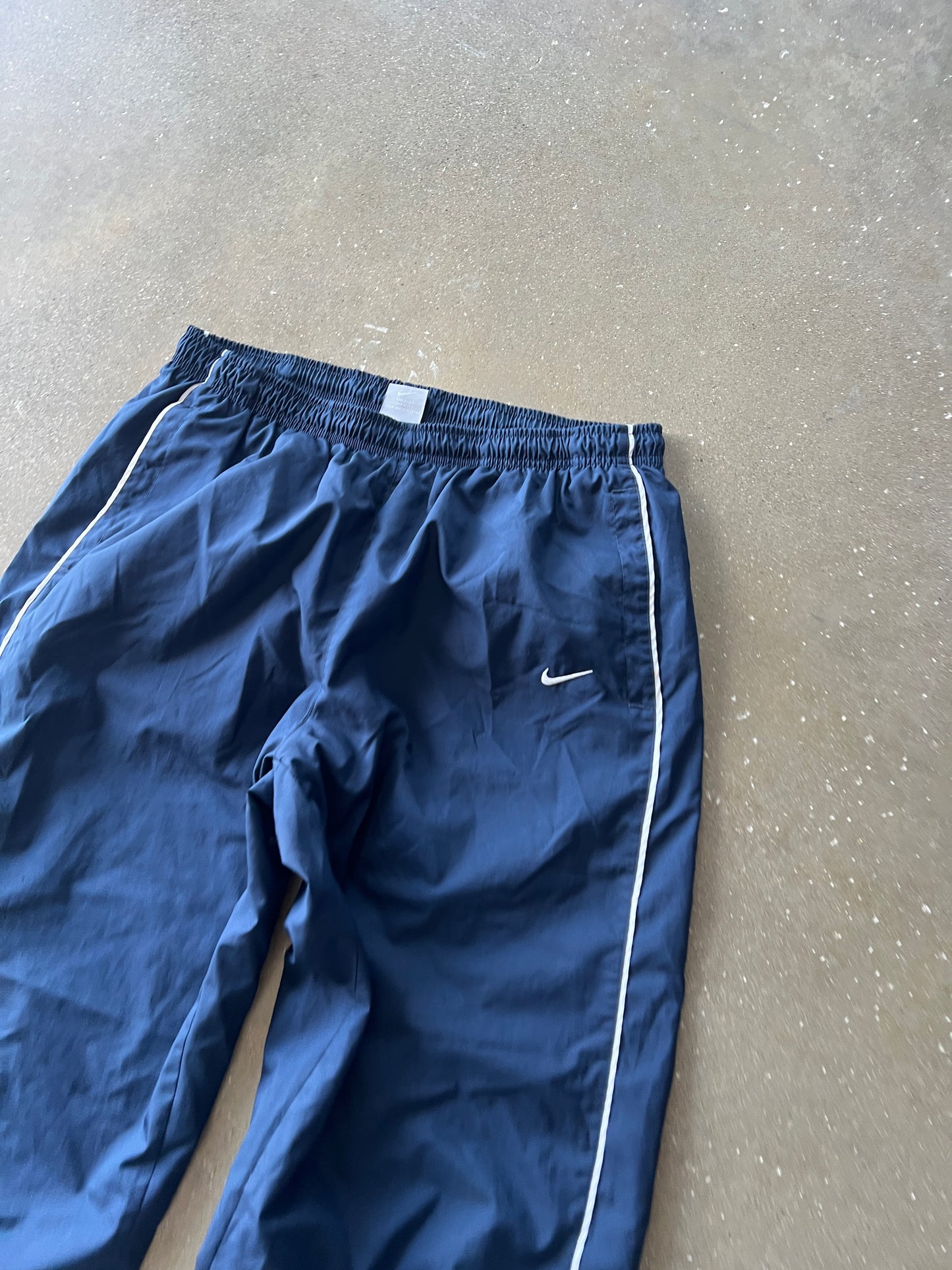 Vintage Navy Blue Nike Track Pants - L