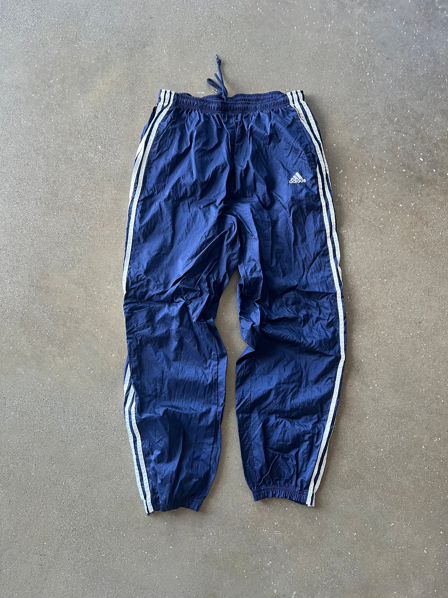 Vintage Navy Blue Adidas Track Pants - XL