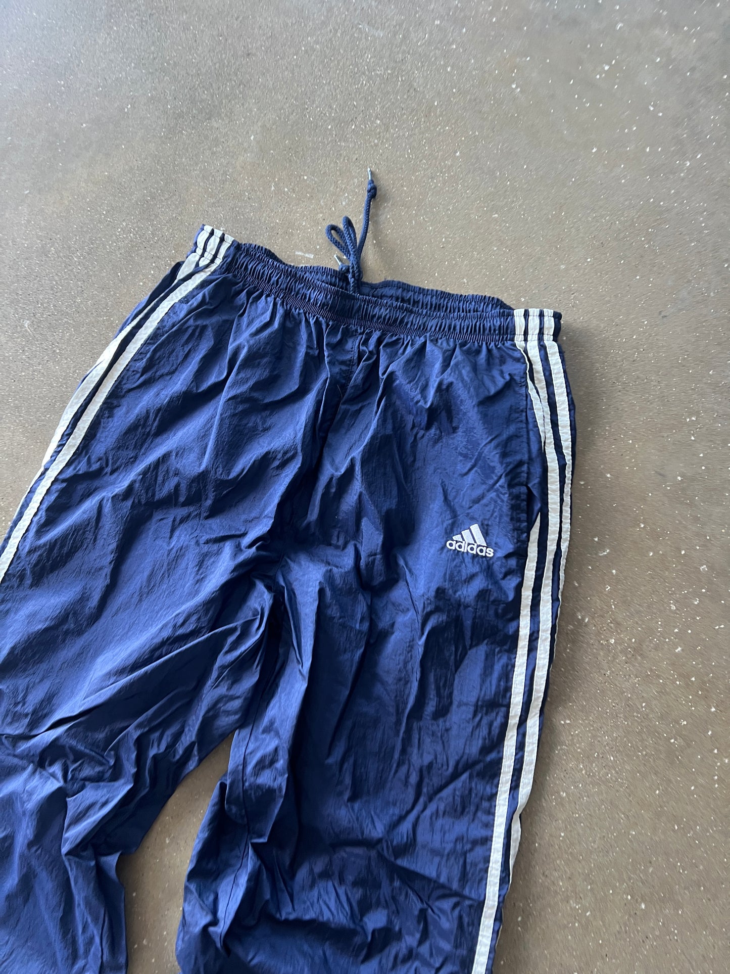 Vintage Navy Blue Adidas Track Pants - XL