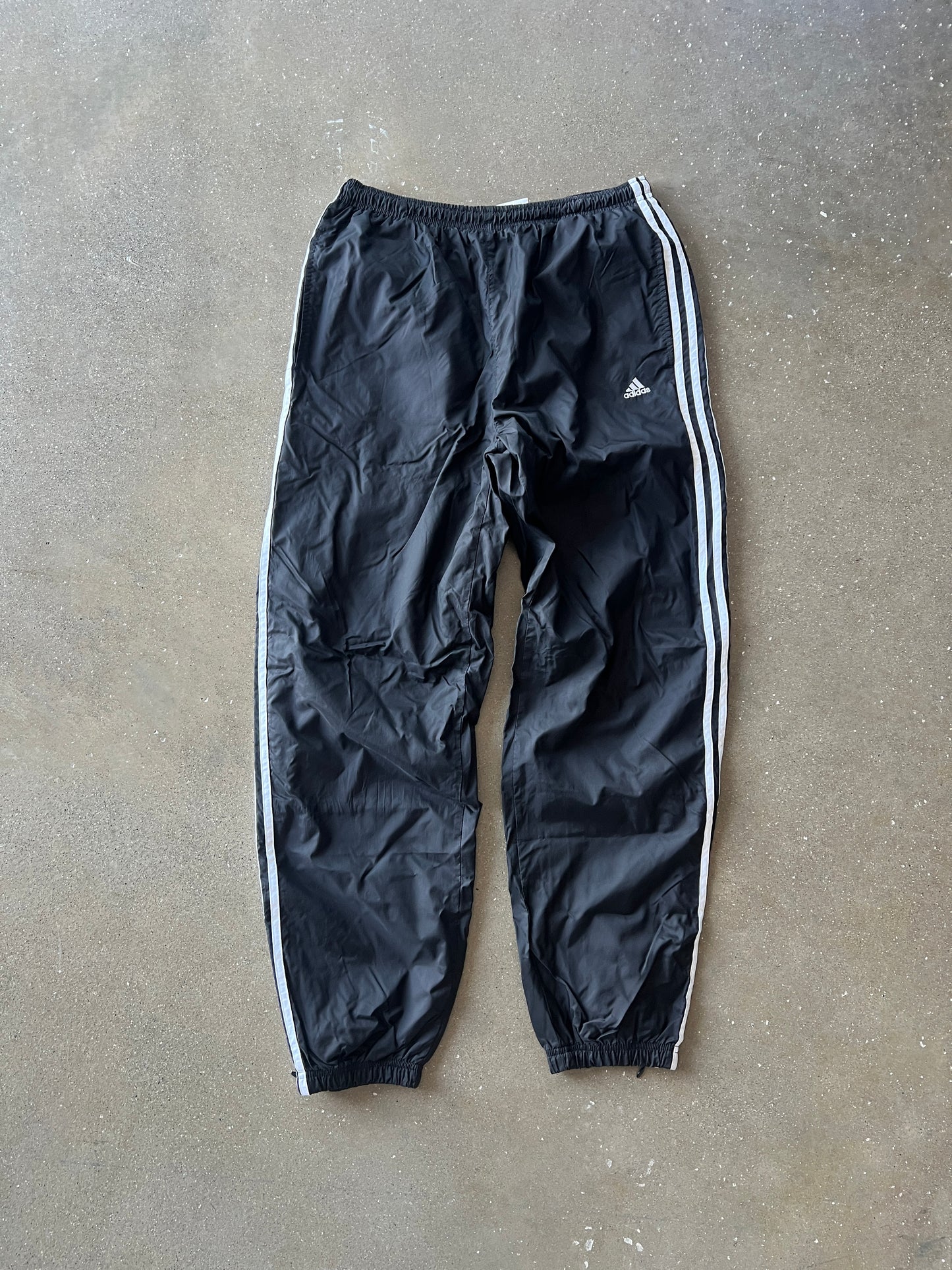 Vintage Black Adidas Track Pants - L