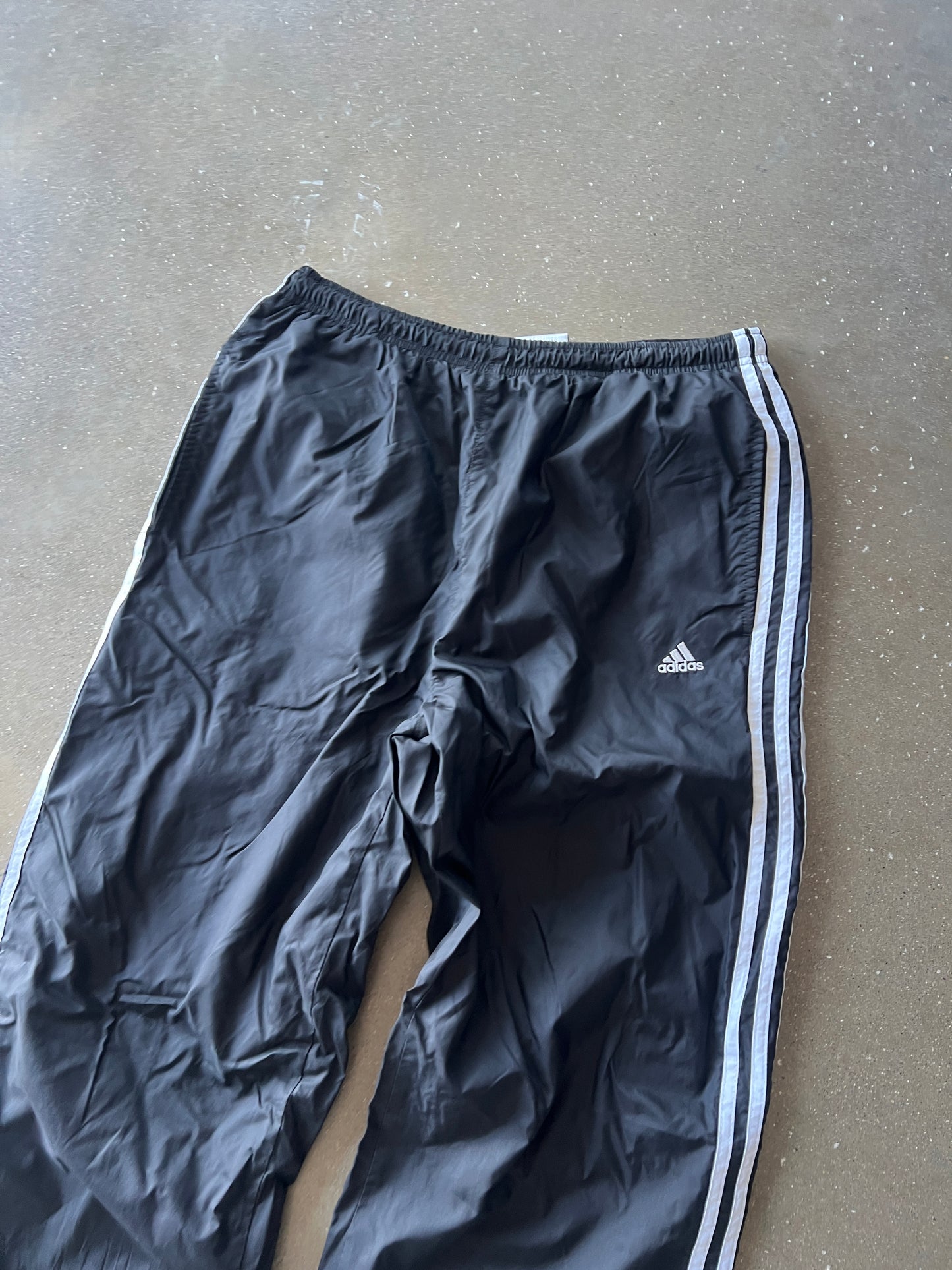Vintage Black Adidas Track Pants - L