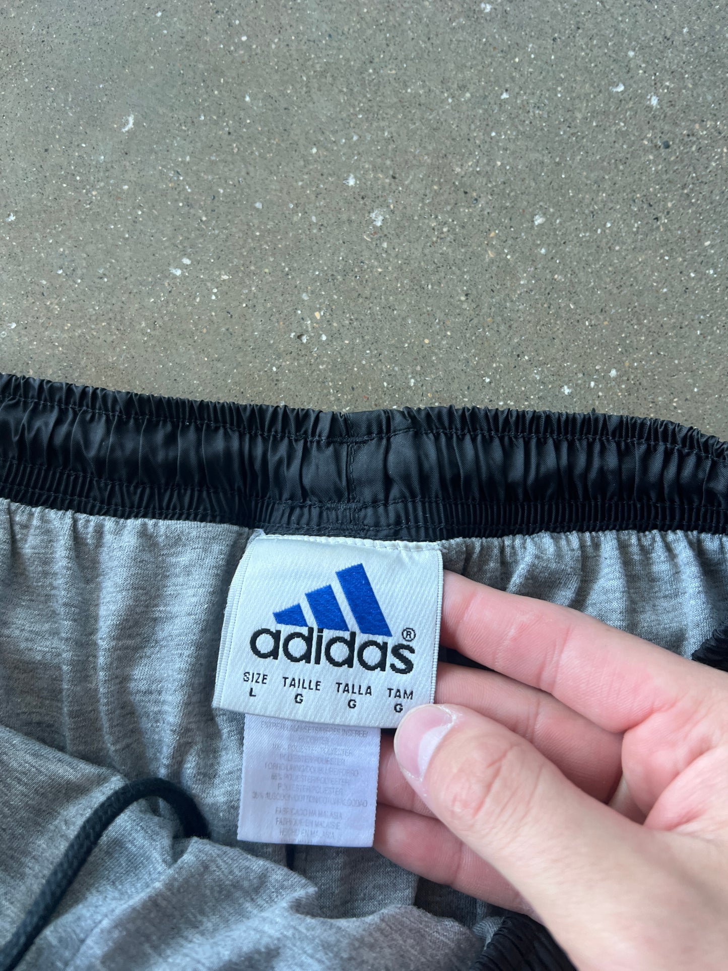 Vintage Black Adidas Track Pants - L