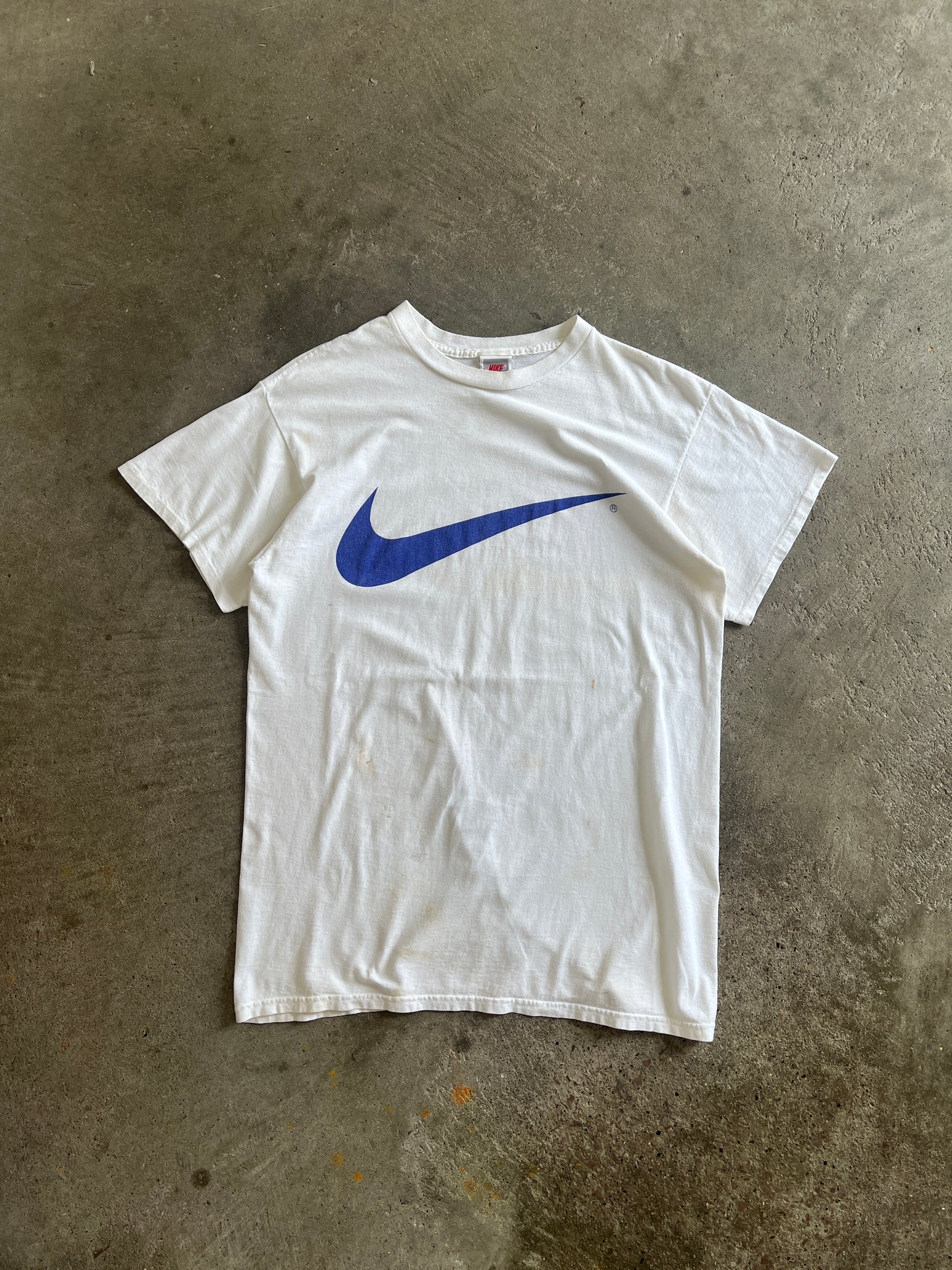 Vintage Blue Nike Logo Shirt - L