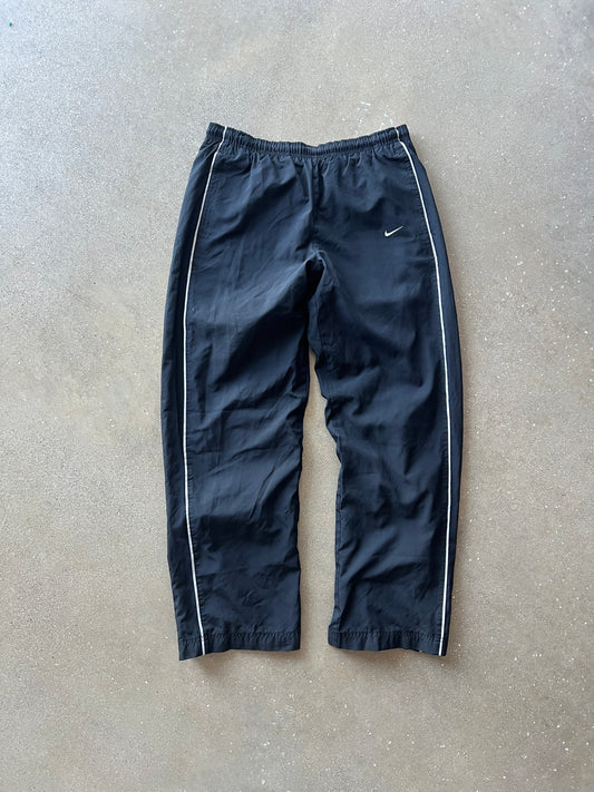 Vintage Black Nike Swoosh Track Pants - M