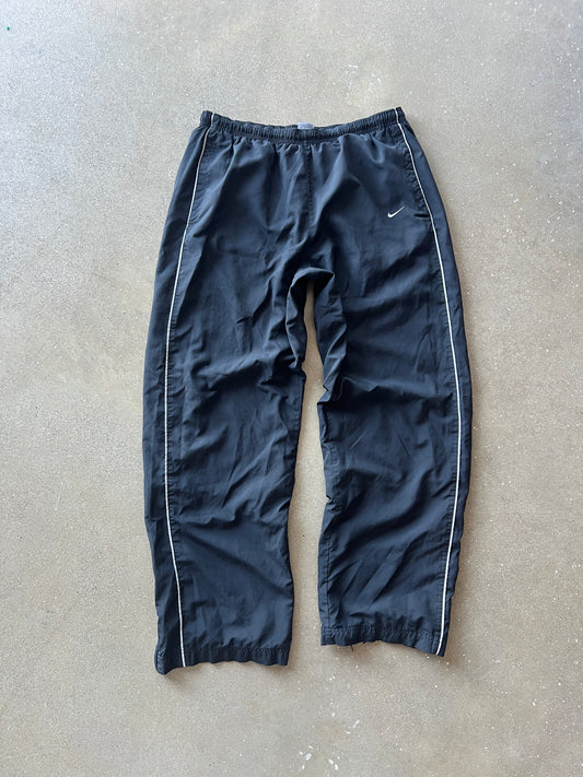 Vintage Black Nike Swoosh Track Pants - XL