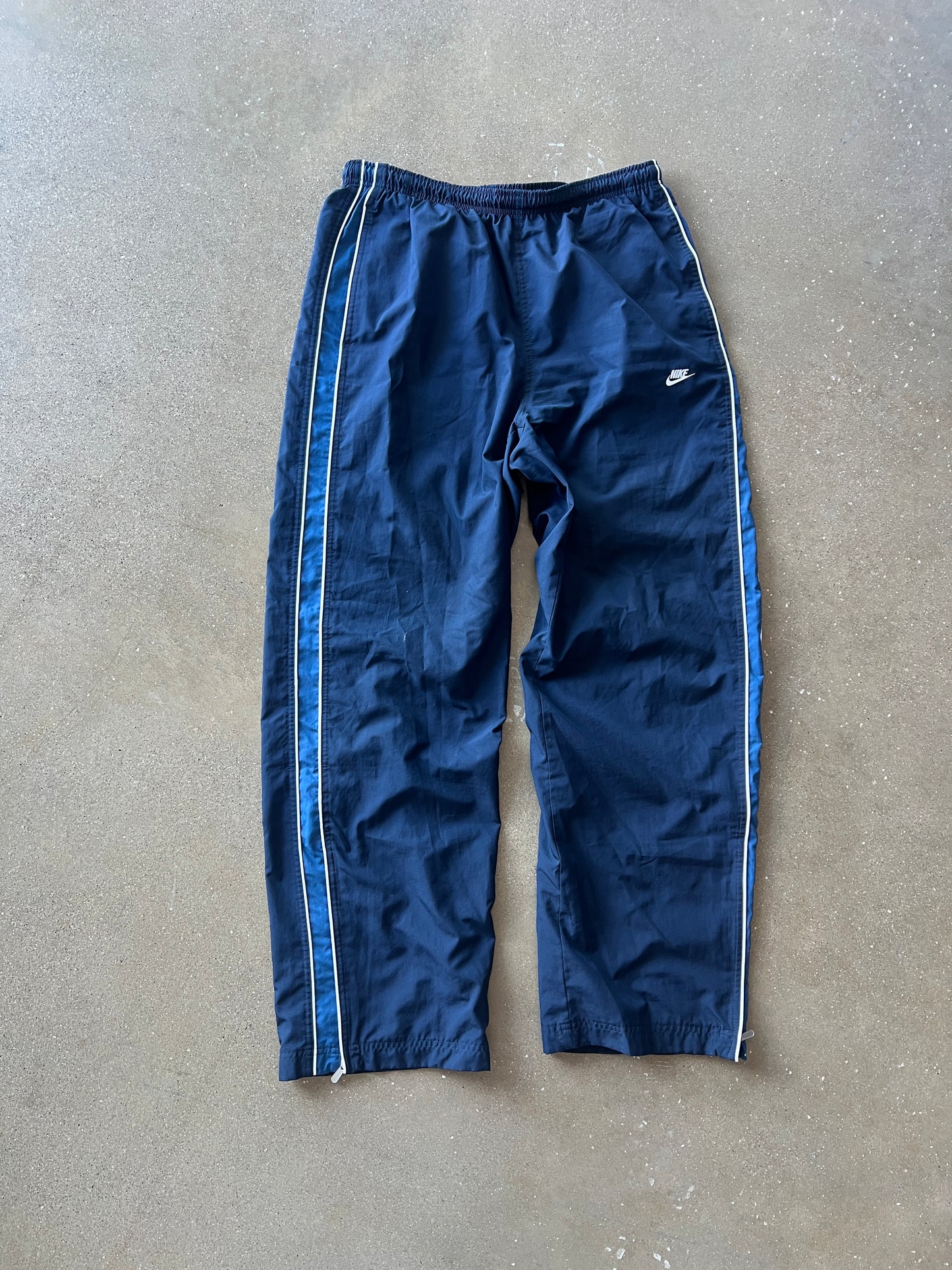 Vintage Navy Blue Nike Track Pants - L