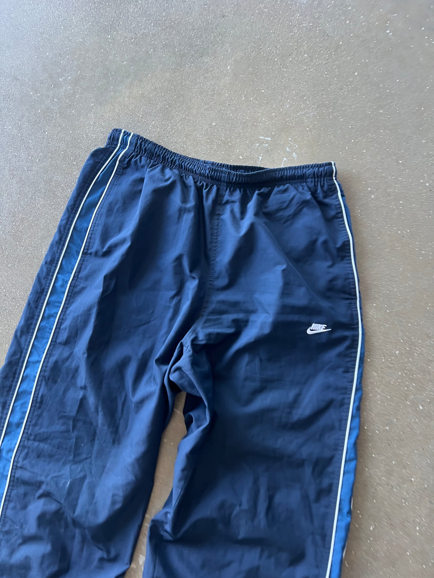 Vintage Navy Blue Nike Track Pants - L