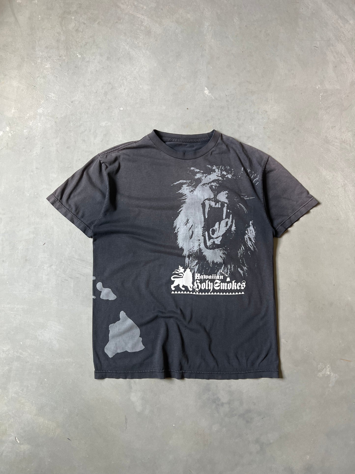 Faded Black Holy Smokes Tiger Tee - M