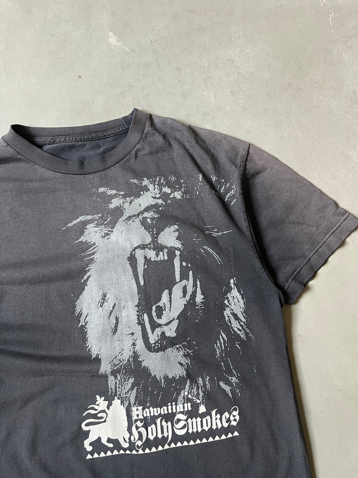 Faded Black Holy Smokes Tiger Tee - M