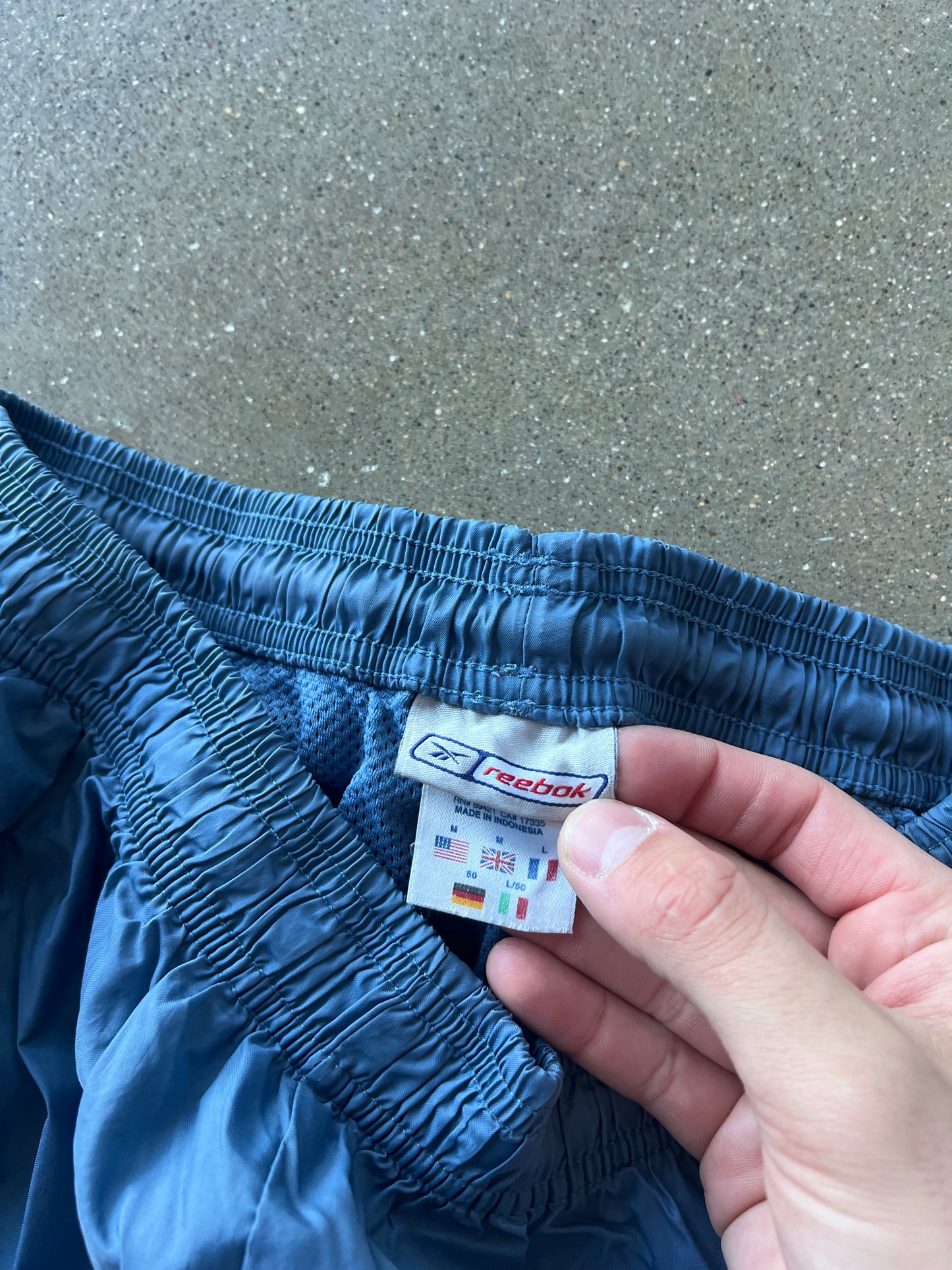 Vintage Sky Blue Reebok Track Pants - M