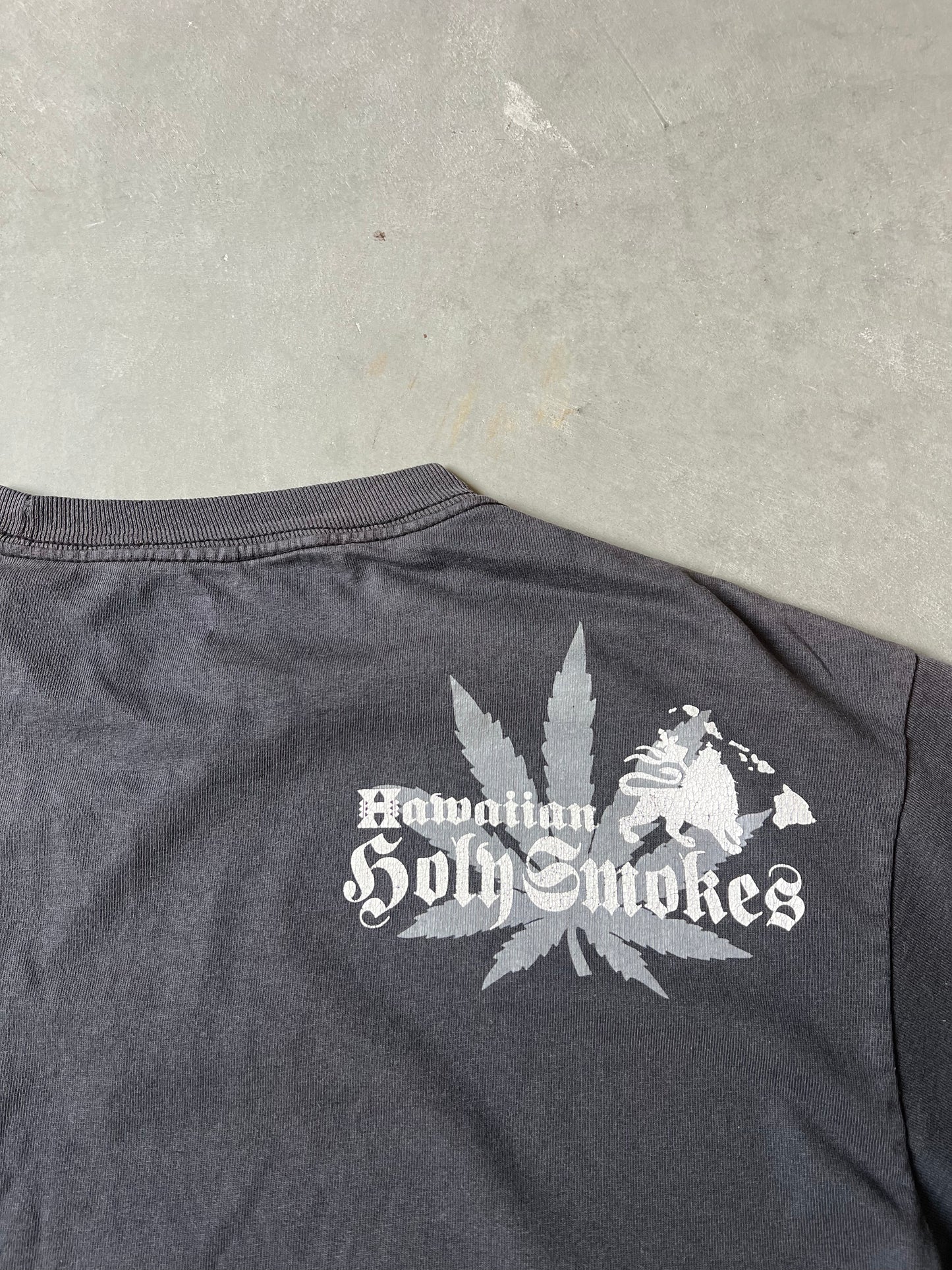 Faded Black Holy Smokes Tiger Tee - M