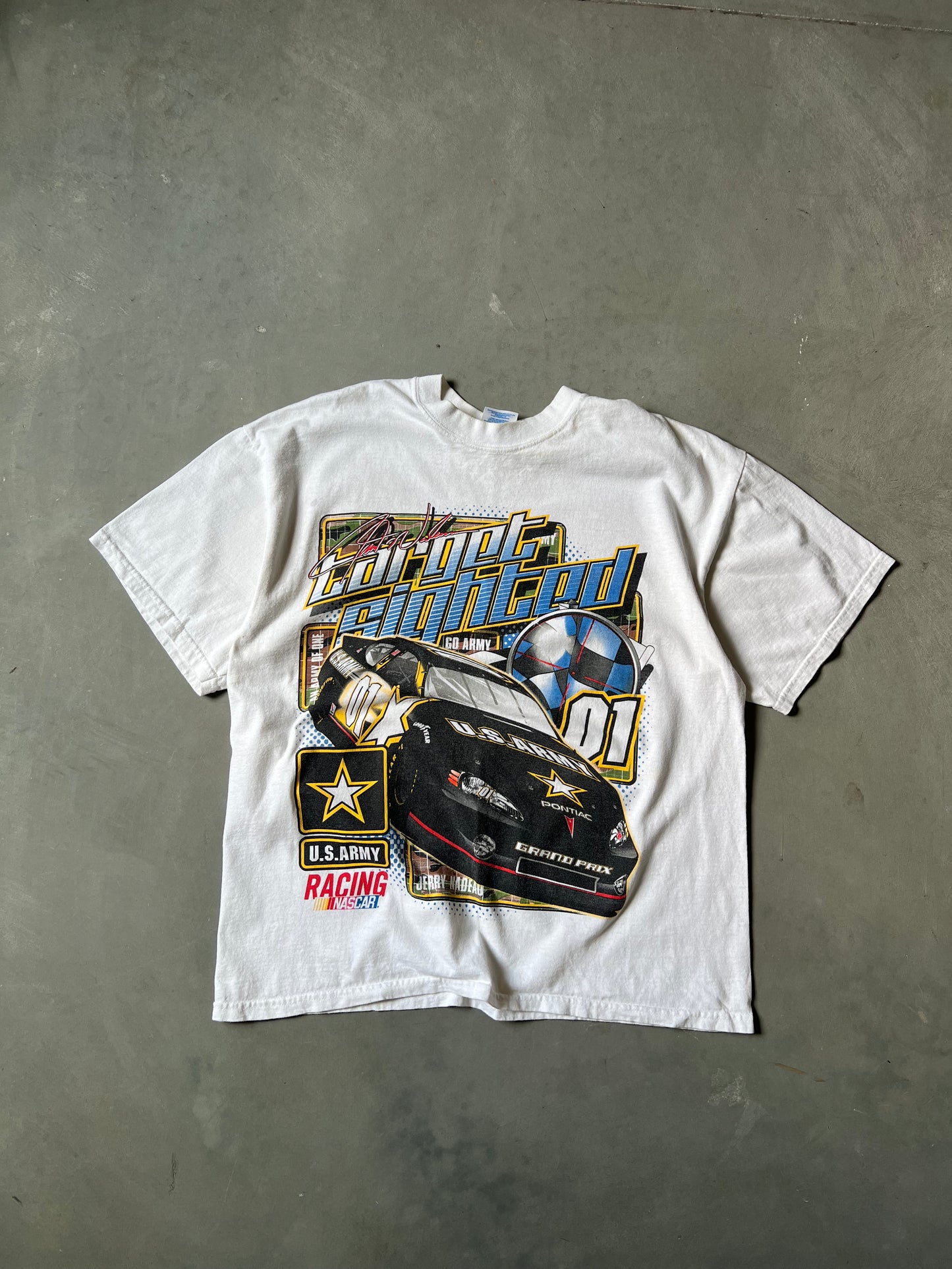 Vintage White Nascar Racing Shirt - XL