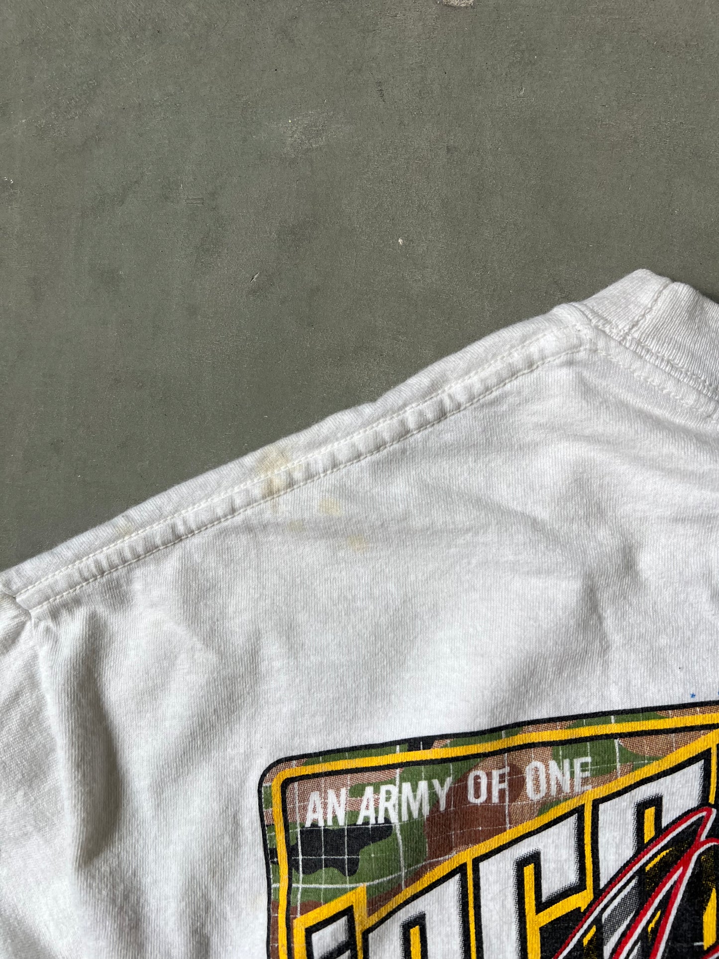 Vintage White Nascar Racing Shirt - XL