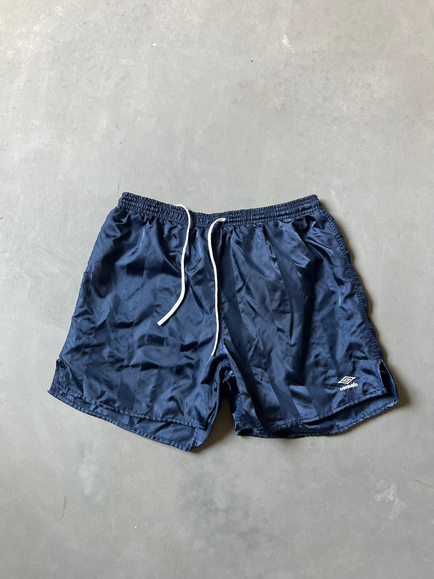 Vintage Navy Blue Umbro Shorts - L