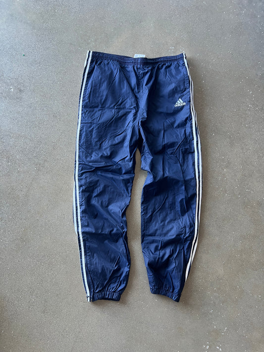 Vintage Navy Blue Adidas Track Pants - L