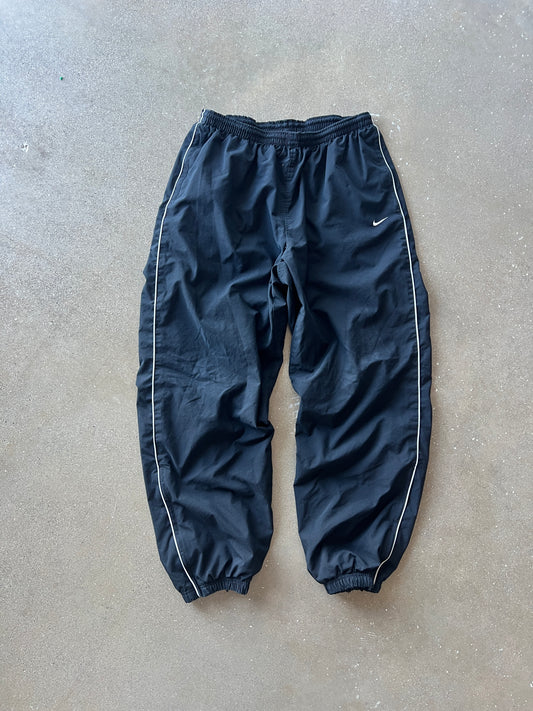 Vintage Black Nike Swoosh Track Pants - XL