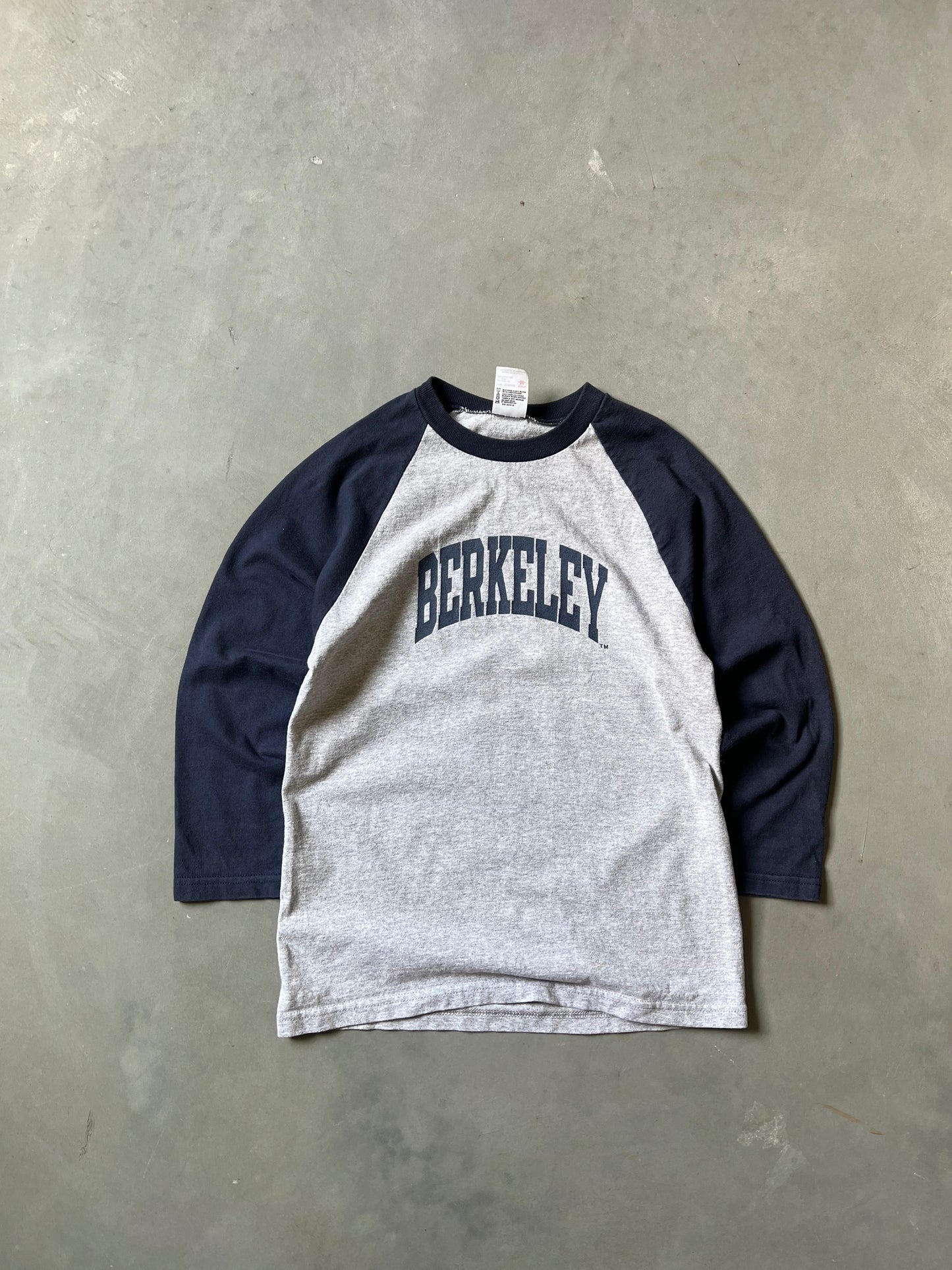 Vintage Grey Berkley College Raglan Shirt - YM
