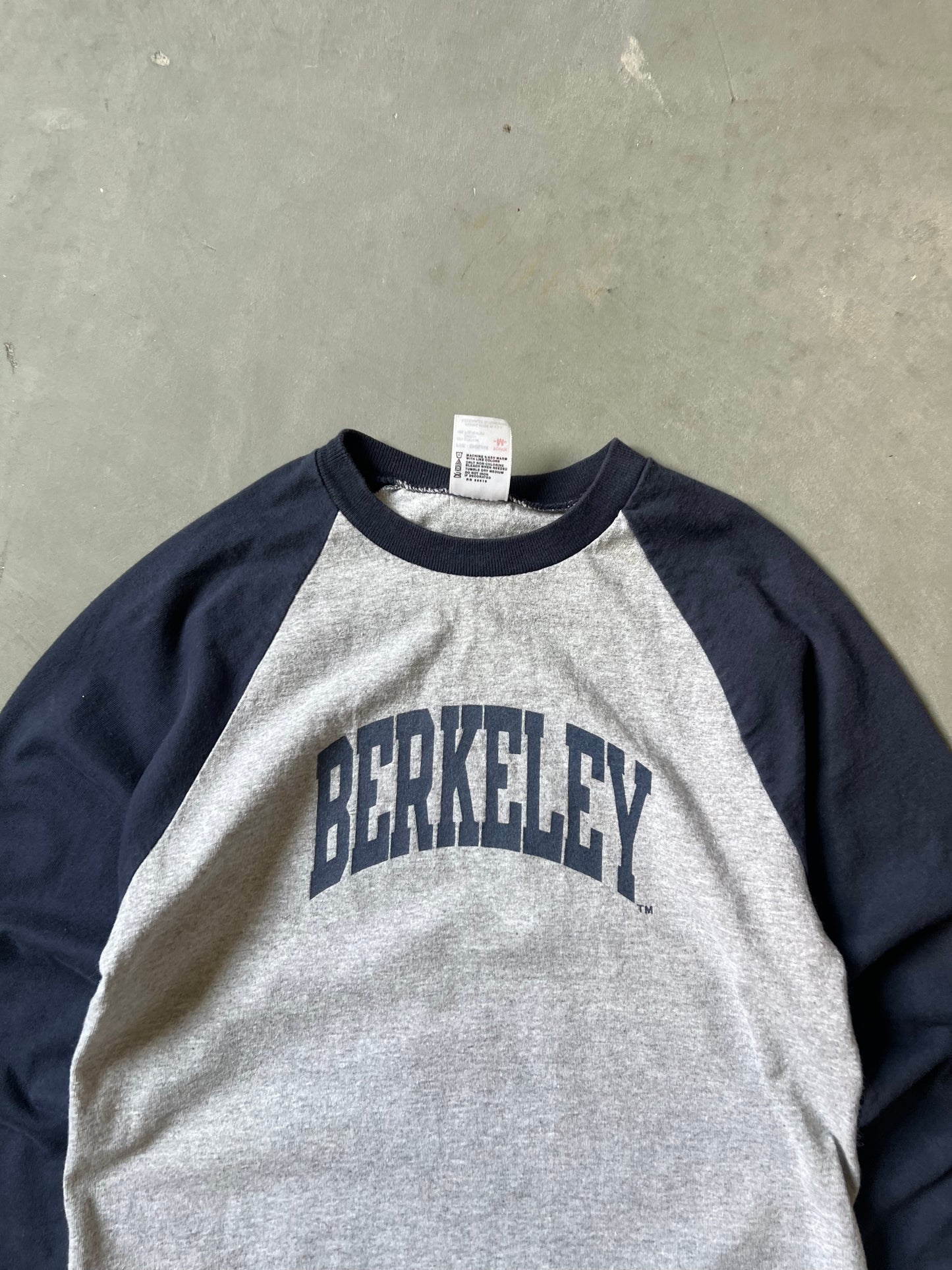 Vintage Grey Berkley College Raglan Shirt - YM