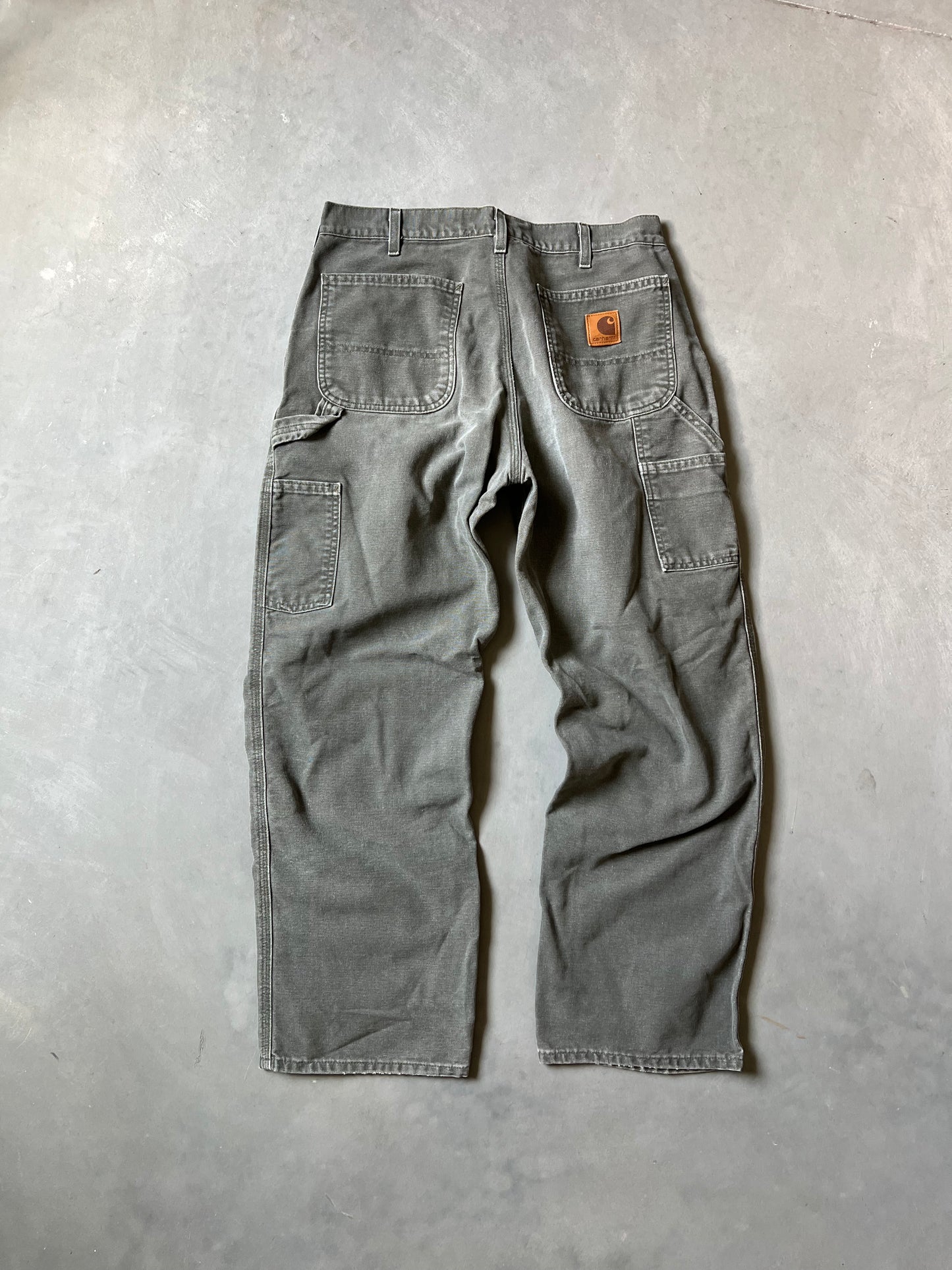 Vintage Green Carhartt Carpenter Pants - 34