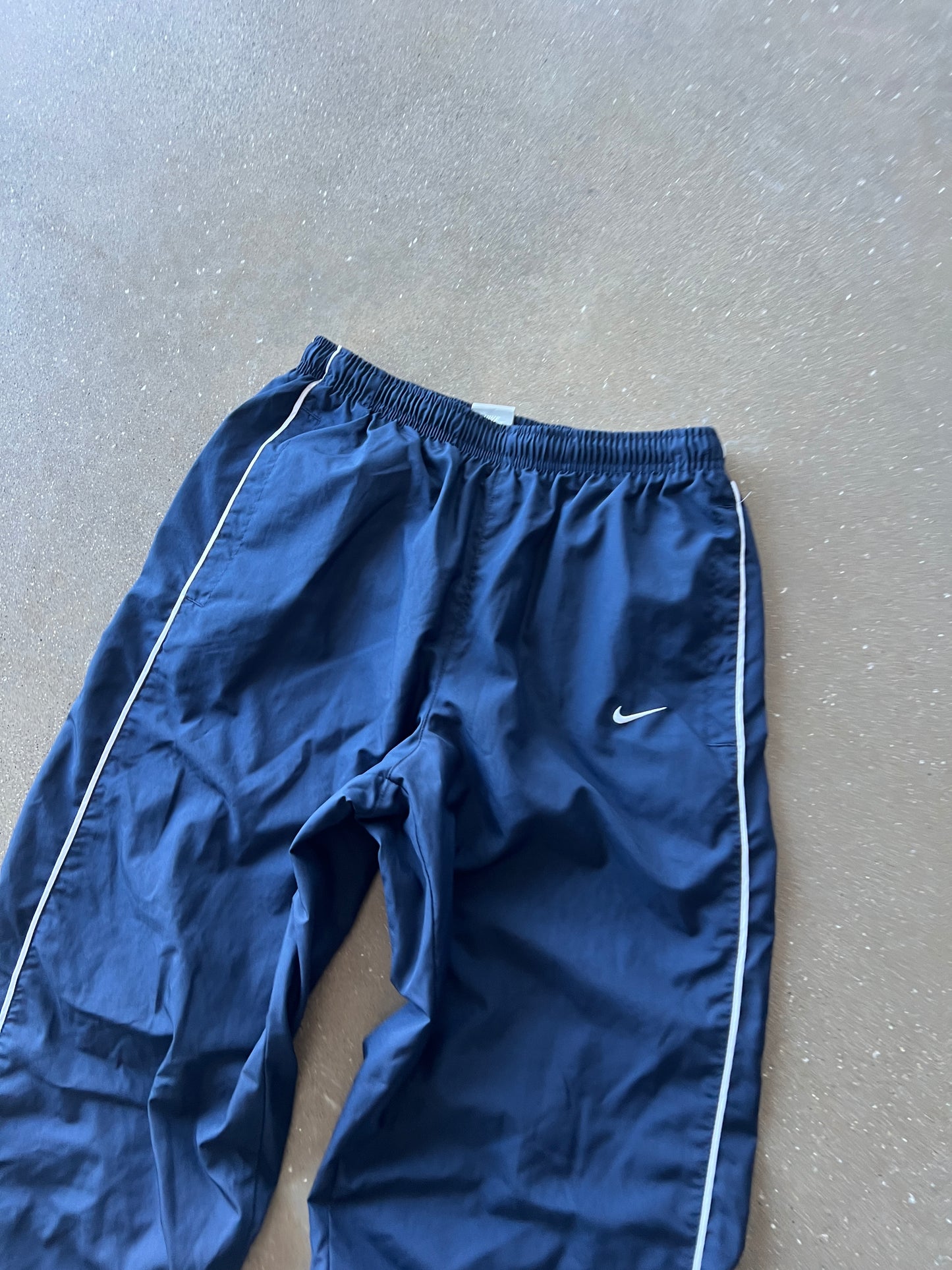 Vintage Navy Nike Swoosh Track Pants - S