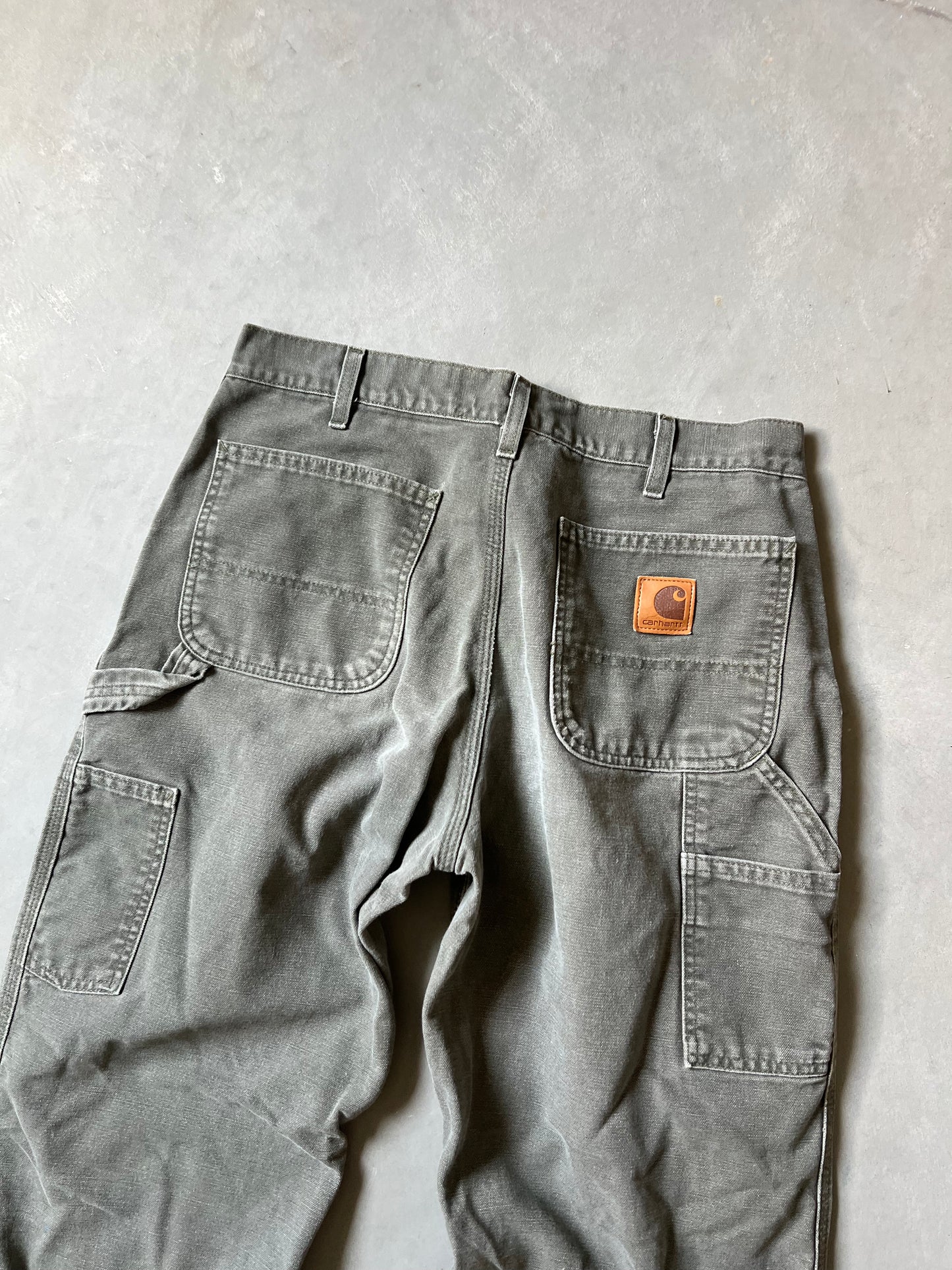 Vintage Green Carhartt Carpenter Pants - 34