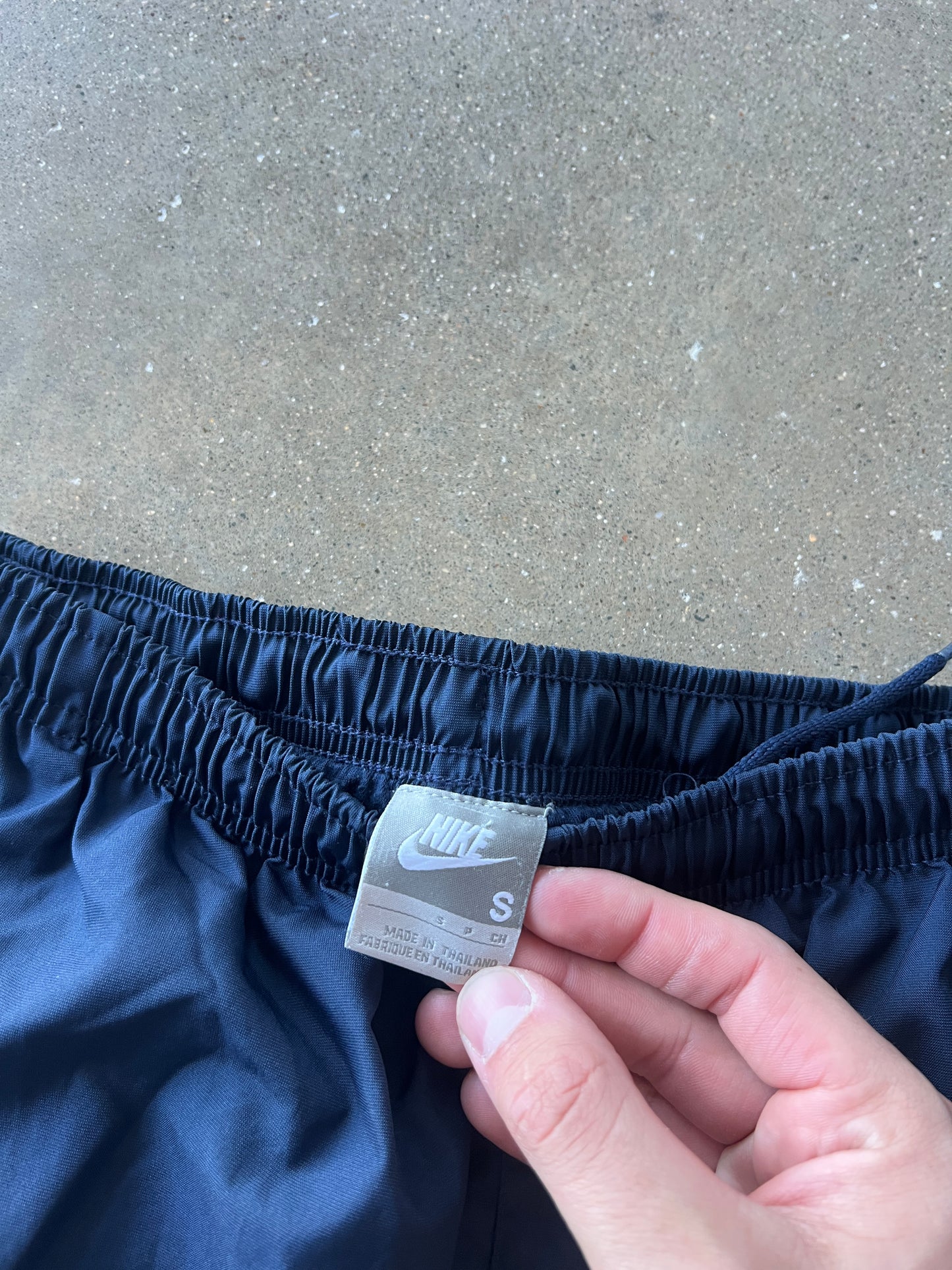 Vintage Navy Nike Swoosh Track Pants - S