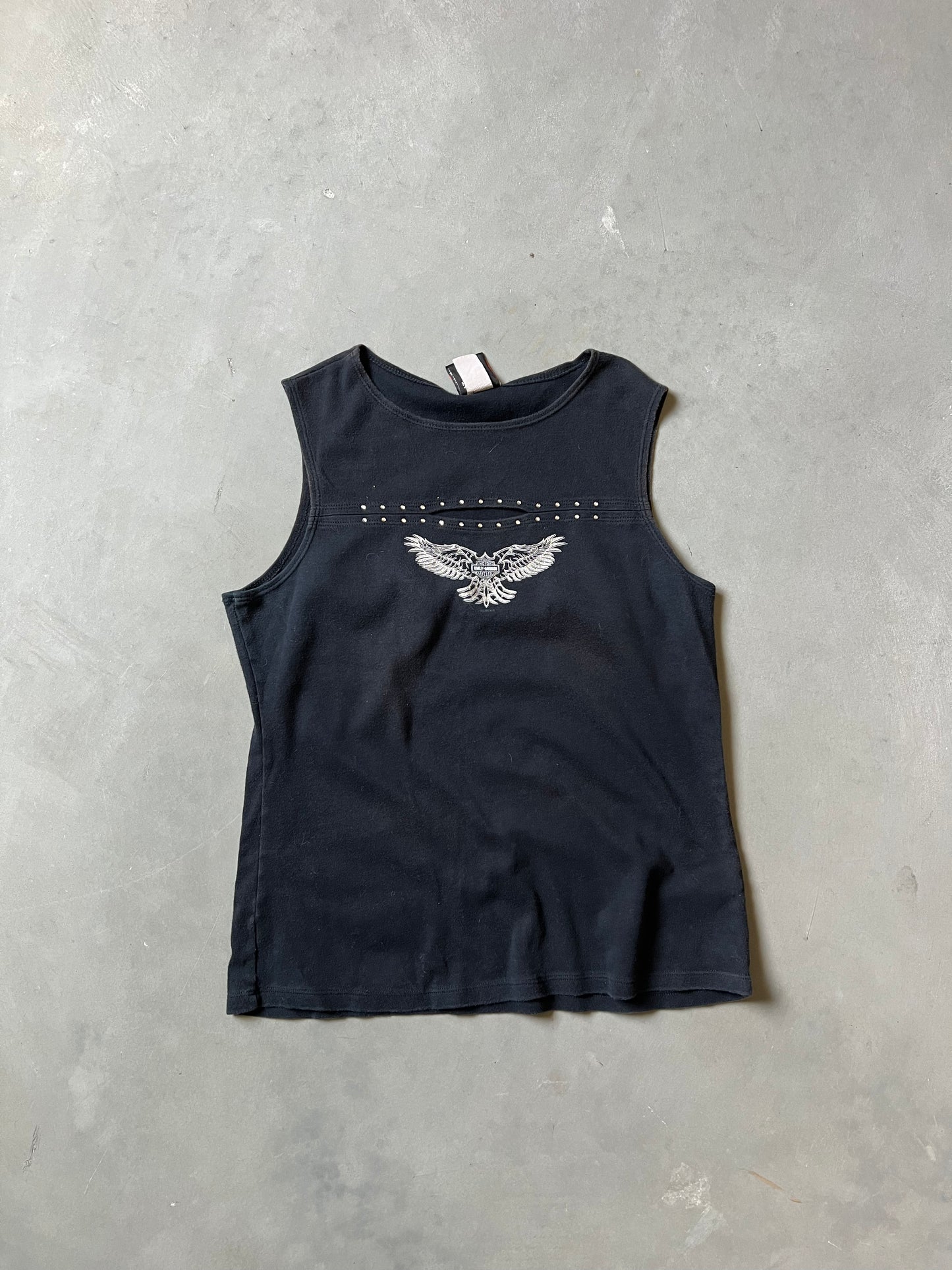 Vintage Black Harley Davidson Tank Top - XL