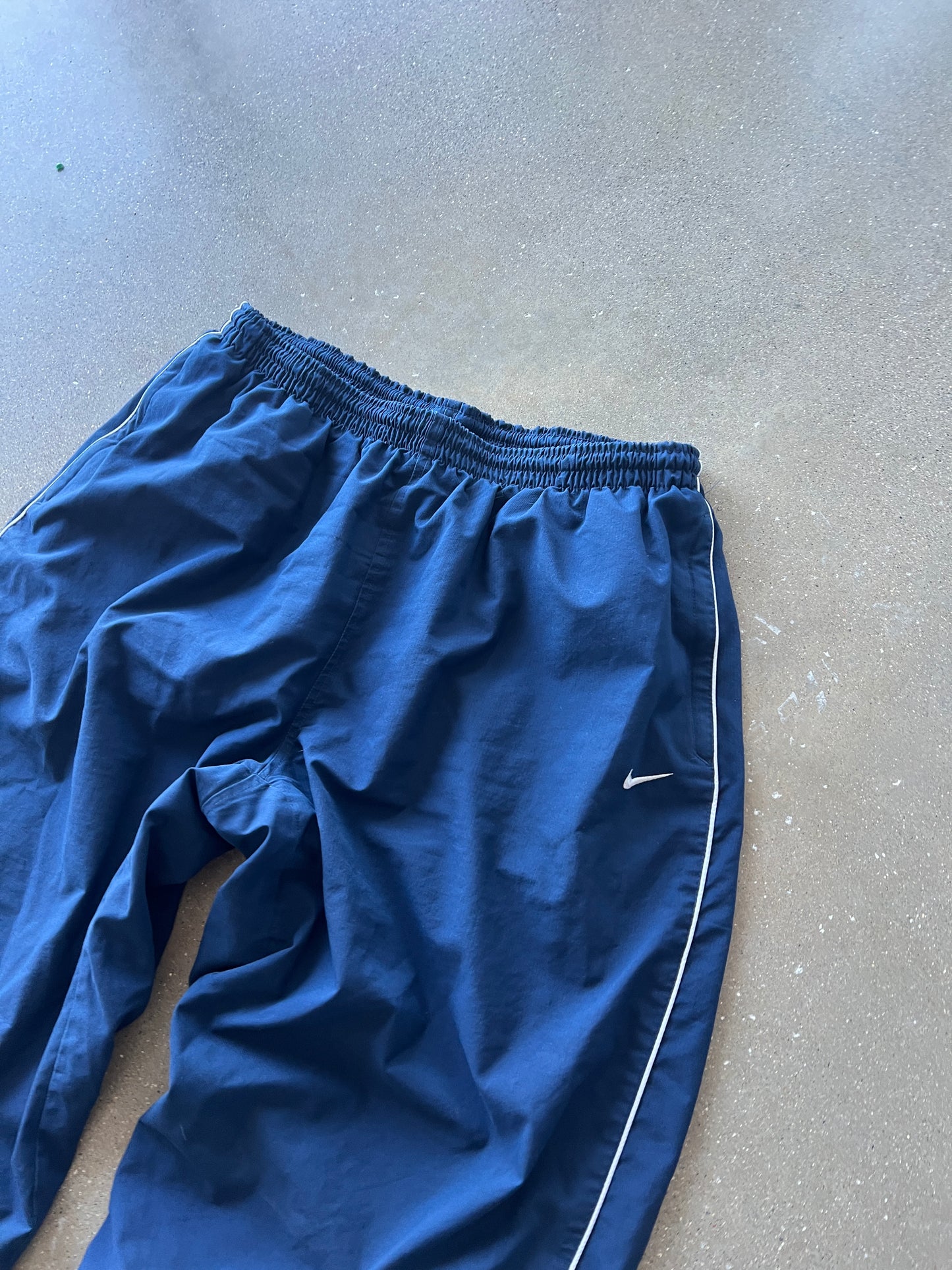 Vintage Navy Nike Swoosh Track Pants - XL