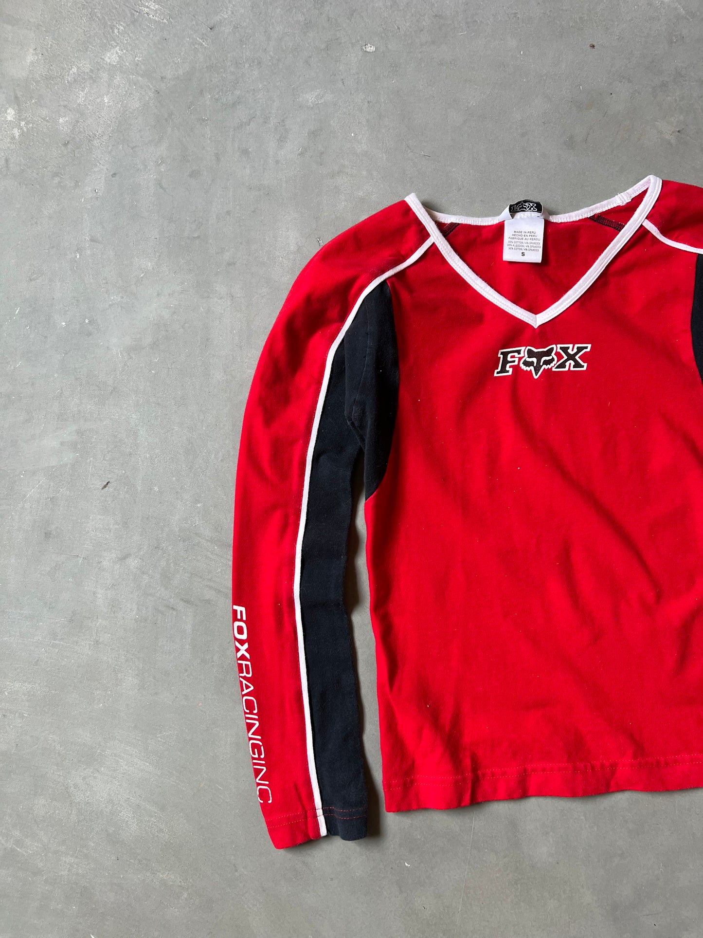 Y2k Fox Racing Longsleeve Shirt - S