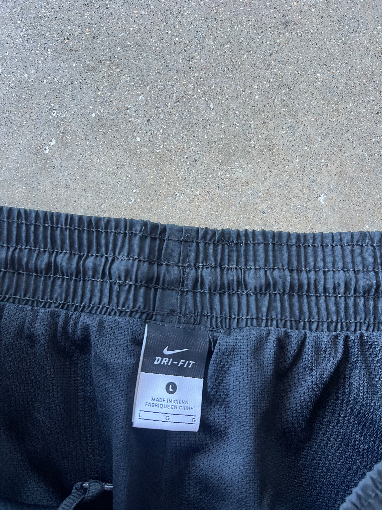 Vintage Black Nike Swoosh Track Pants - L