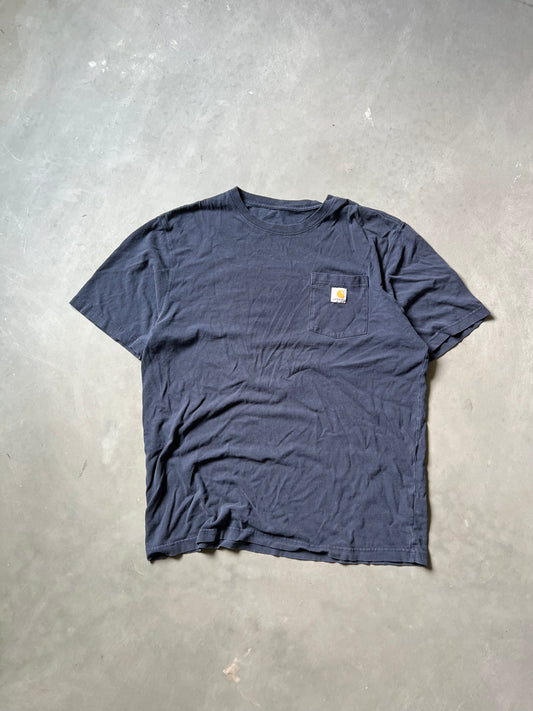 Vintage Navy Blue Carhartt Pocket Tee - XL