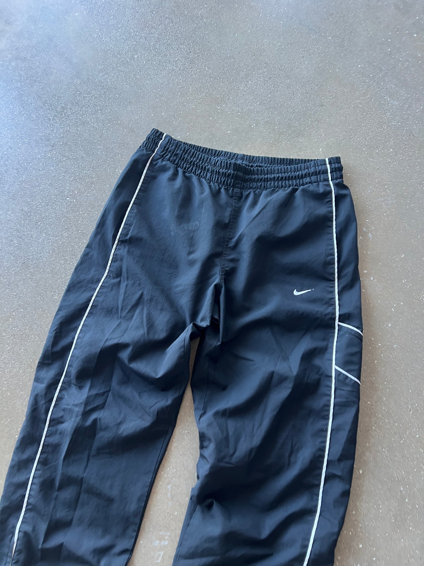 Vintage Black Nike Swoosh Track Pants - L