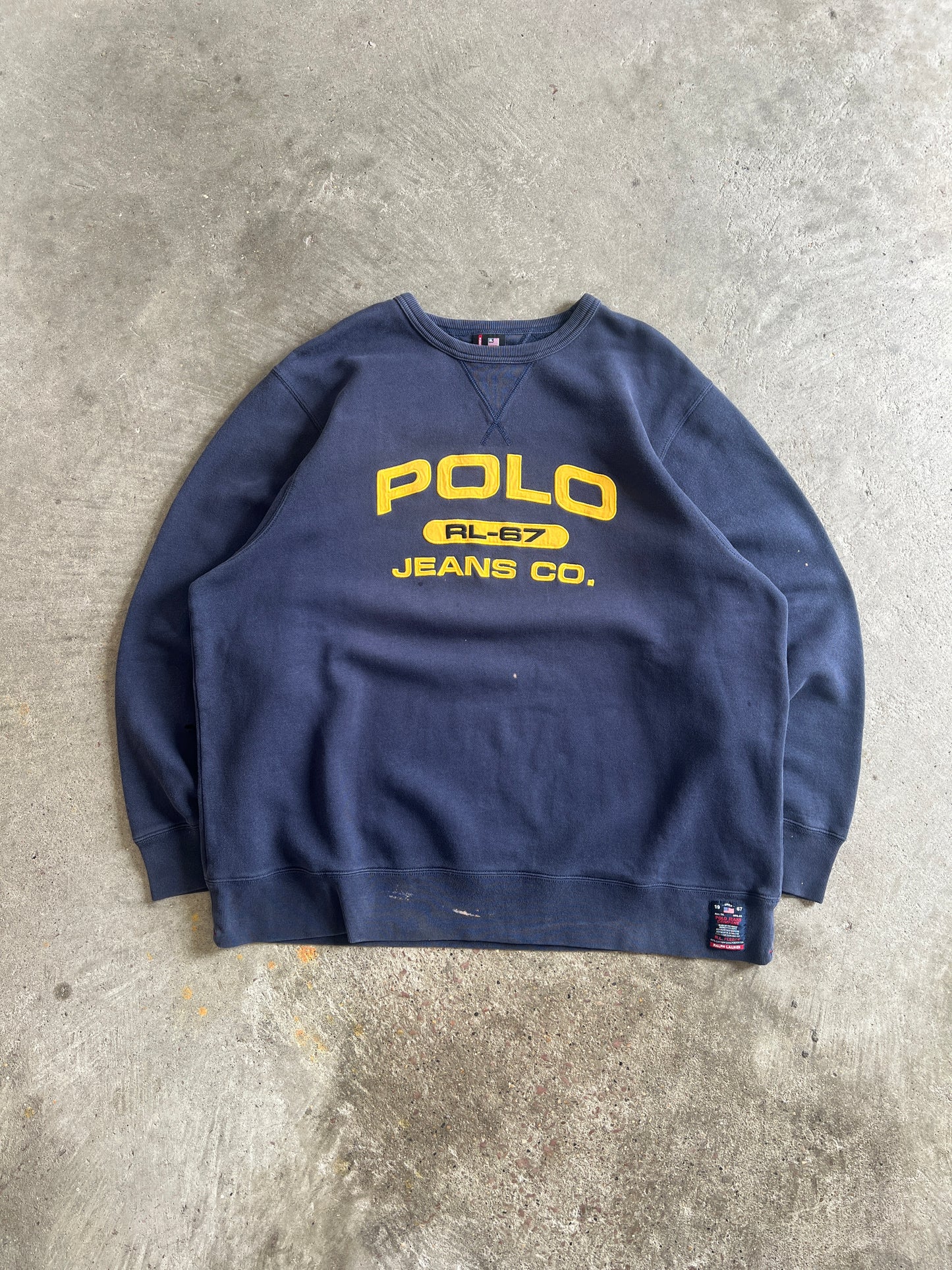 Vintage Polo Spellout Crew - XXL