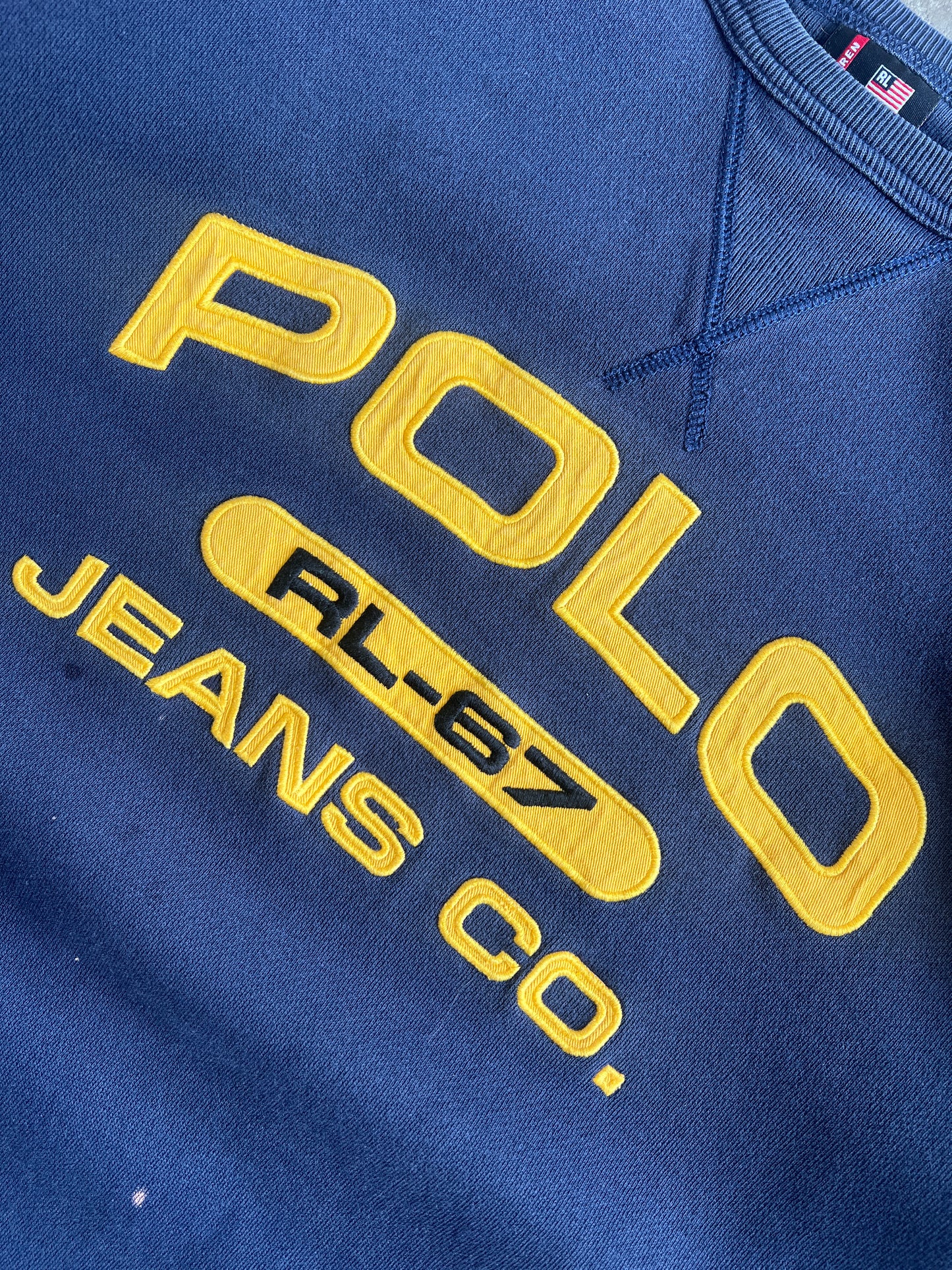 Vintage Polo Spellout Crew - XXL