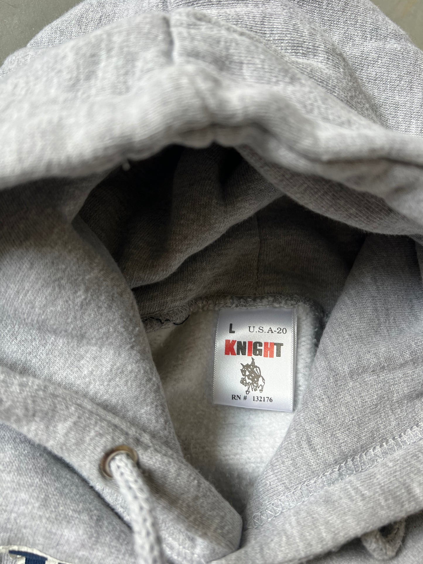 Vintage Grey New York Hoodie - L