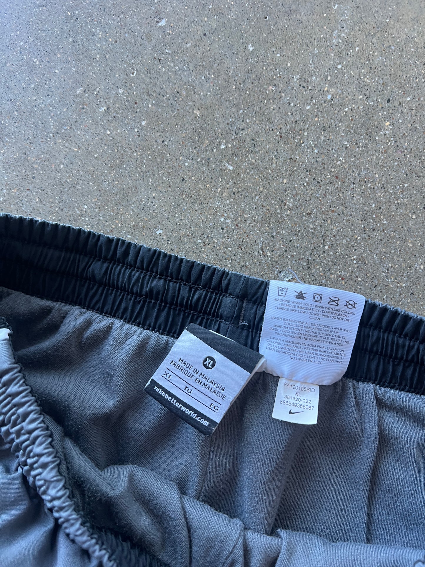 Vintage Grey Nike Swoosh Track Pants - S