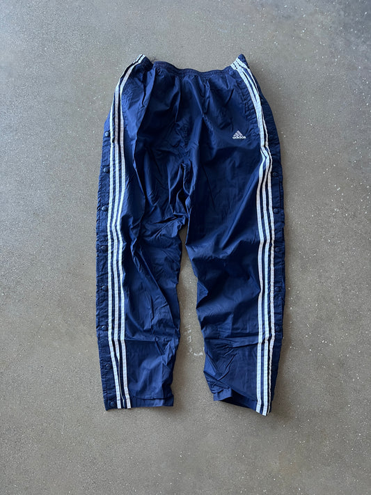 Vintage Navy Blue Adidas Track Pants - L