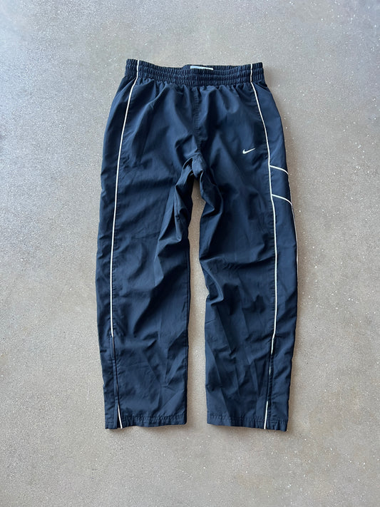 Vintage Black Nike Swoosh Track Pants - L