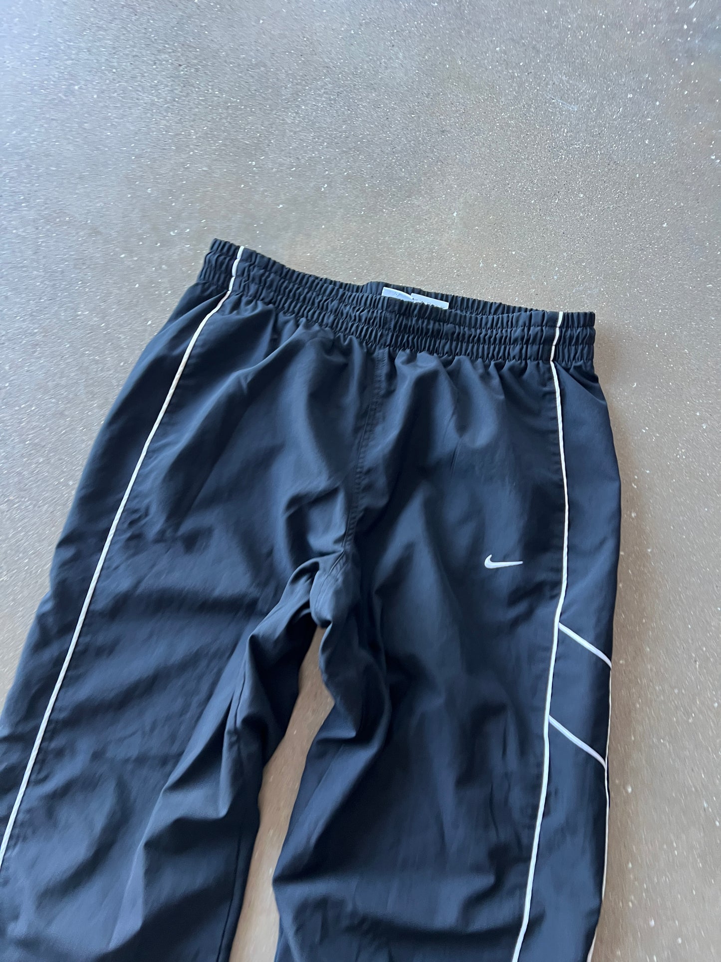 Vintage Black Nike Swoosh Track Pants - L
