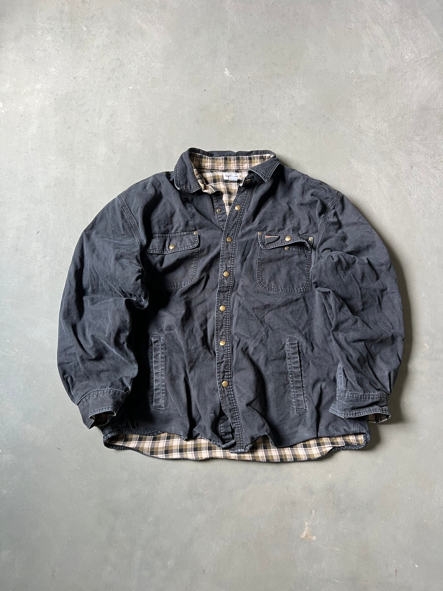 Faded Black Carhartt Flannel - XXL