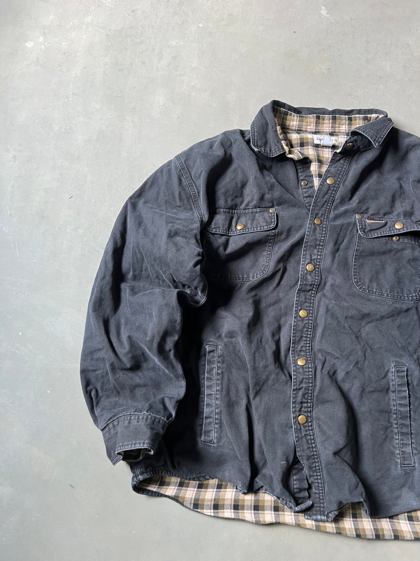 Faded Black Carhartt Flannel - XXL