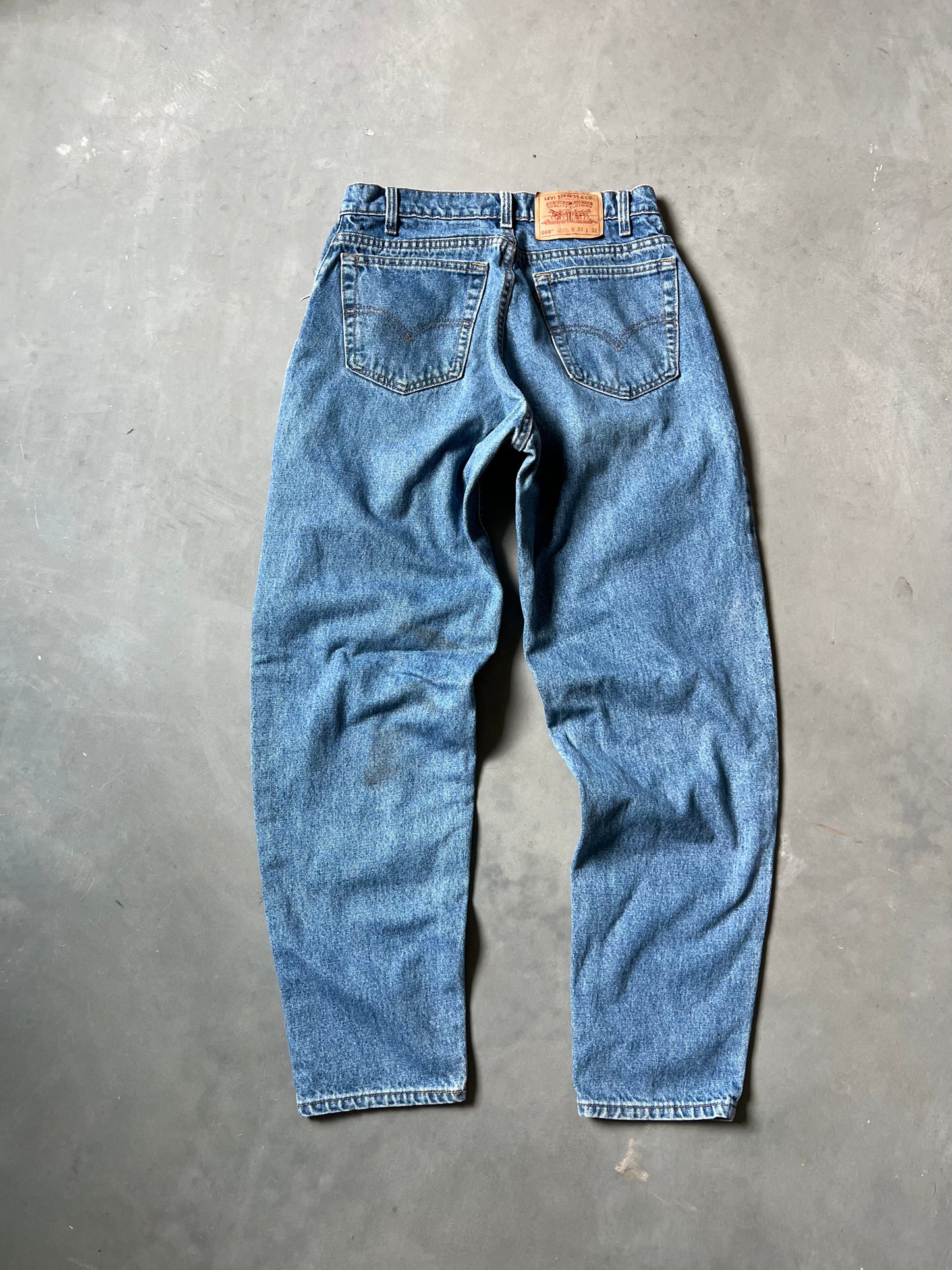 Vintage Denim Blue Levi 560 Pants - 33