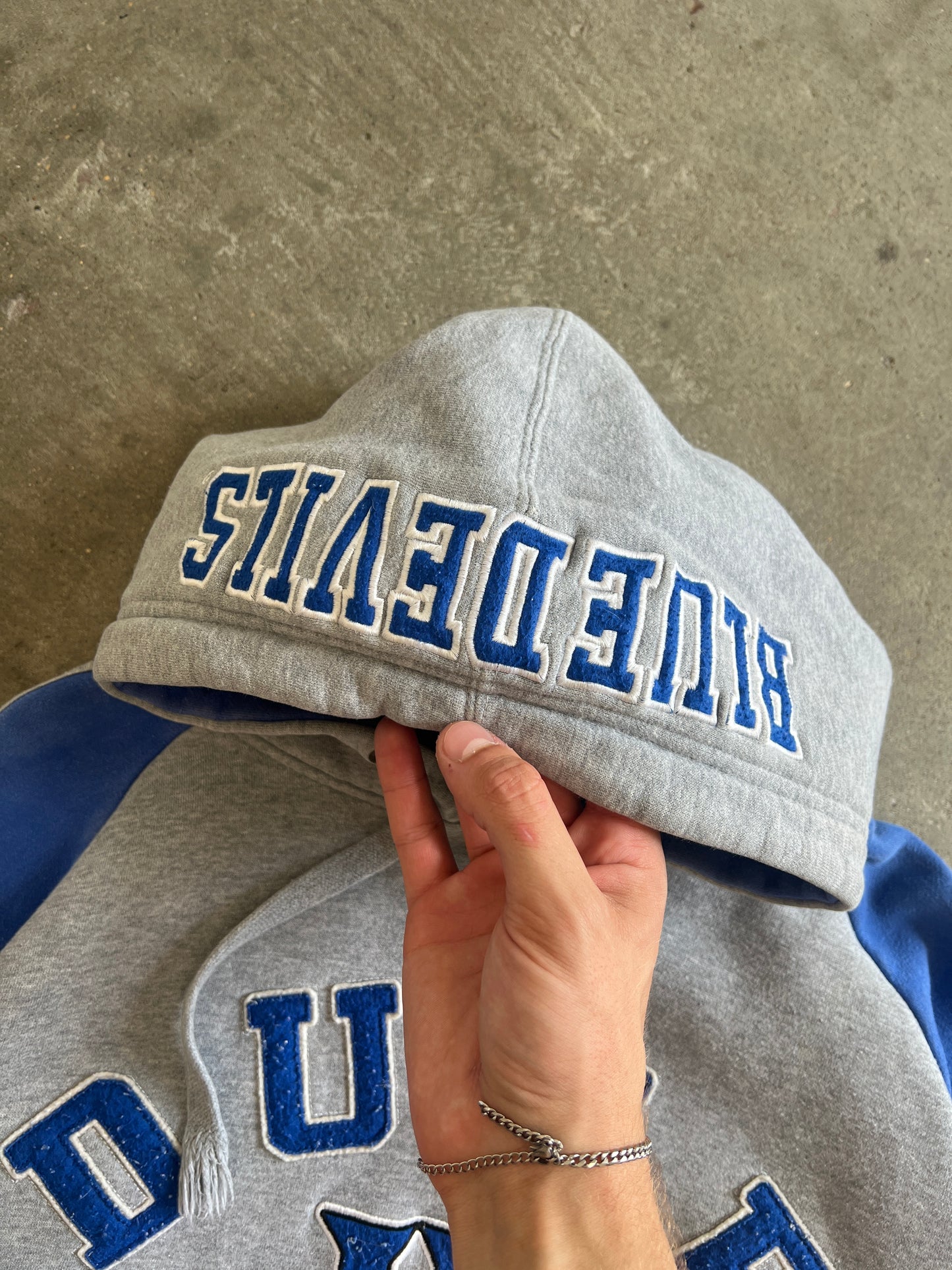 Vintage Duke Spellout Hoodie - XL