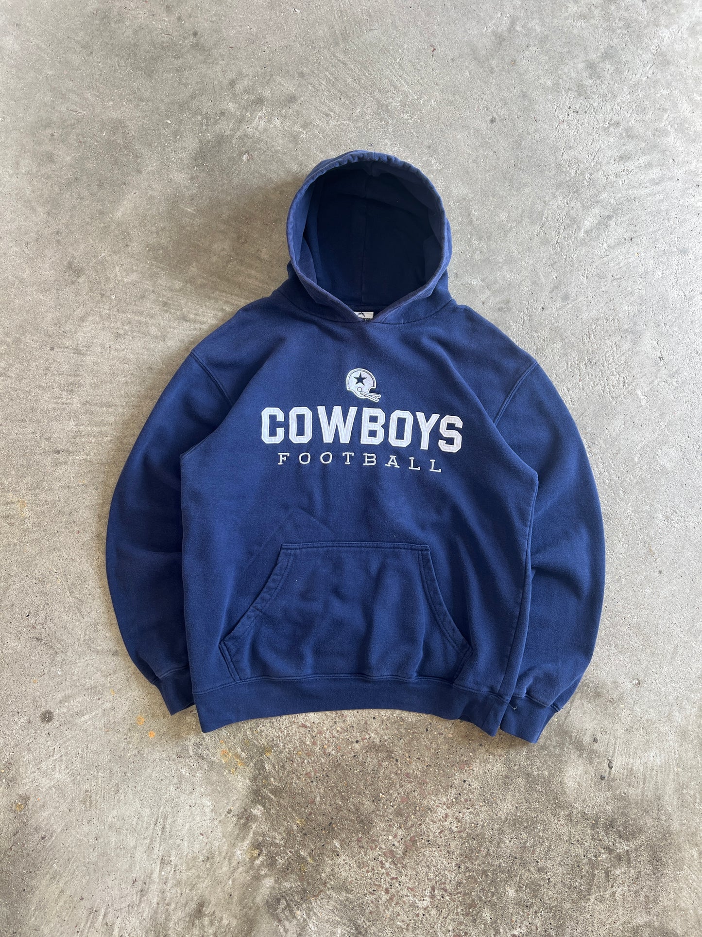 Vintage Navy Dallas Cowboys Hoodie - L