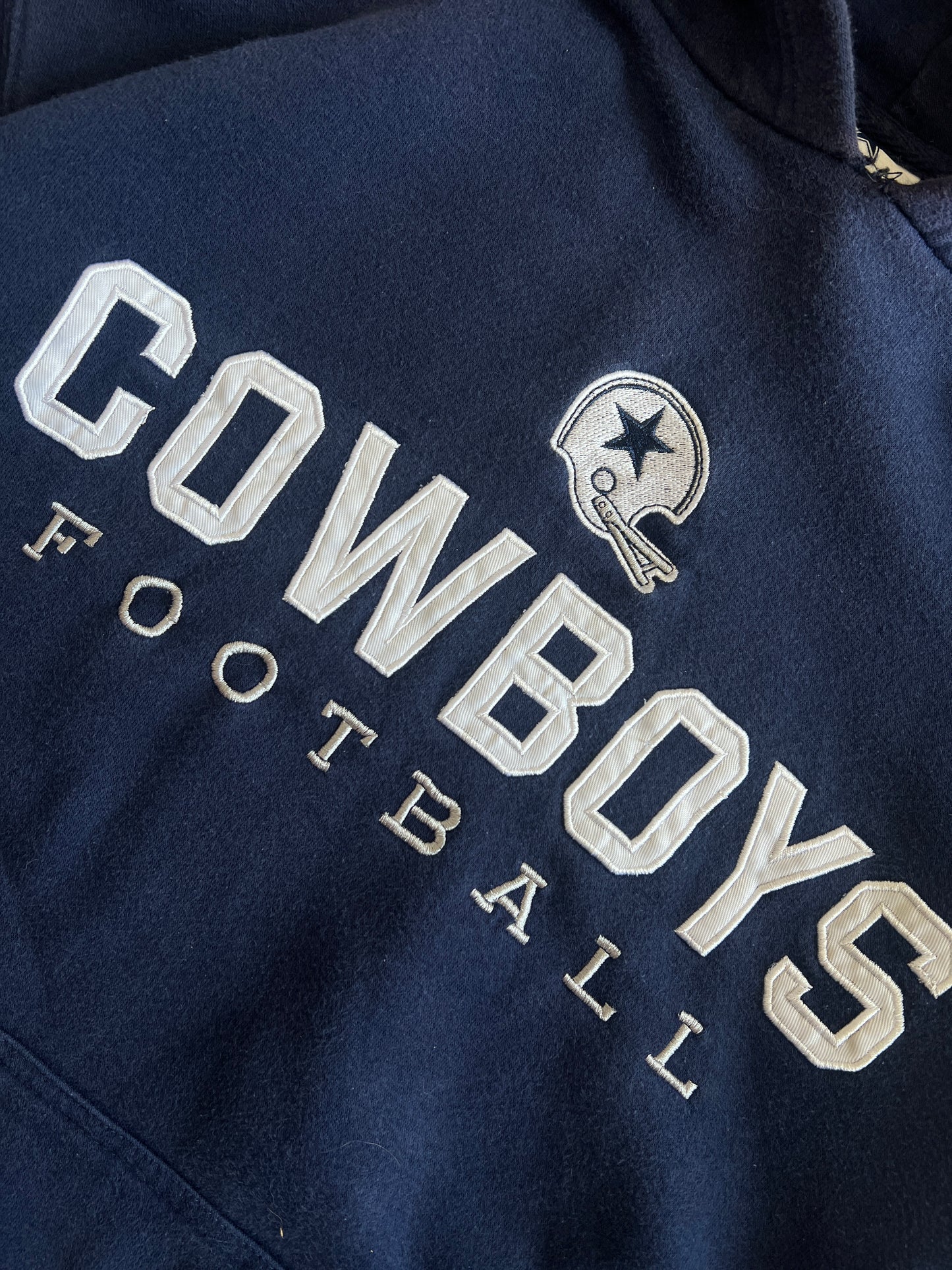 Vintage Navy Dallas Cowboys Hoodie - L