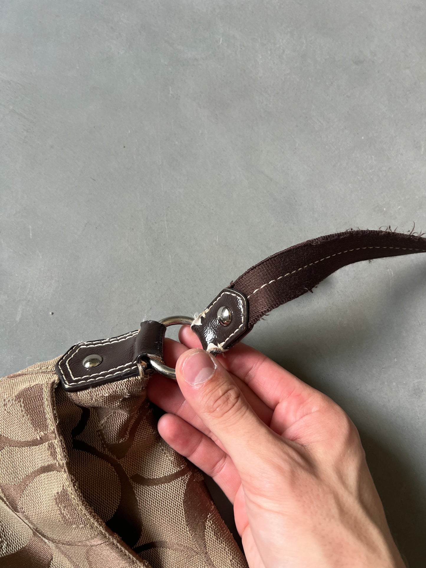 Vintage Tan Coach Bag