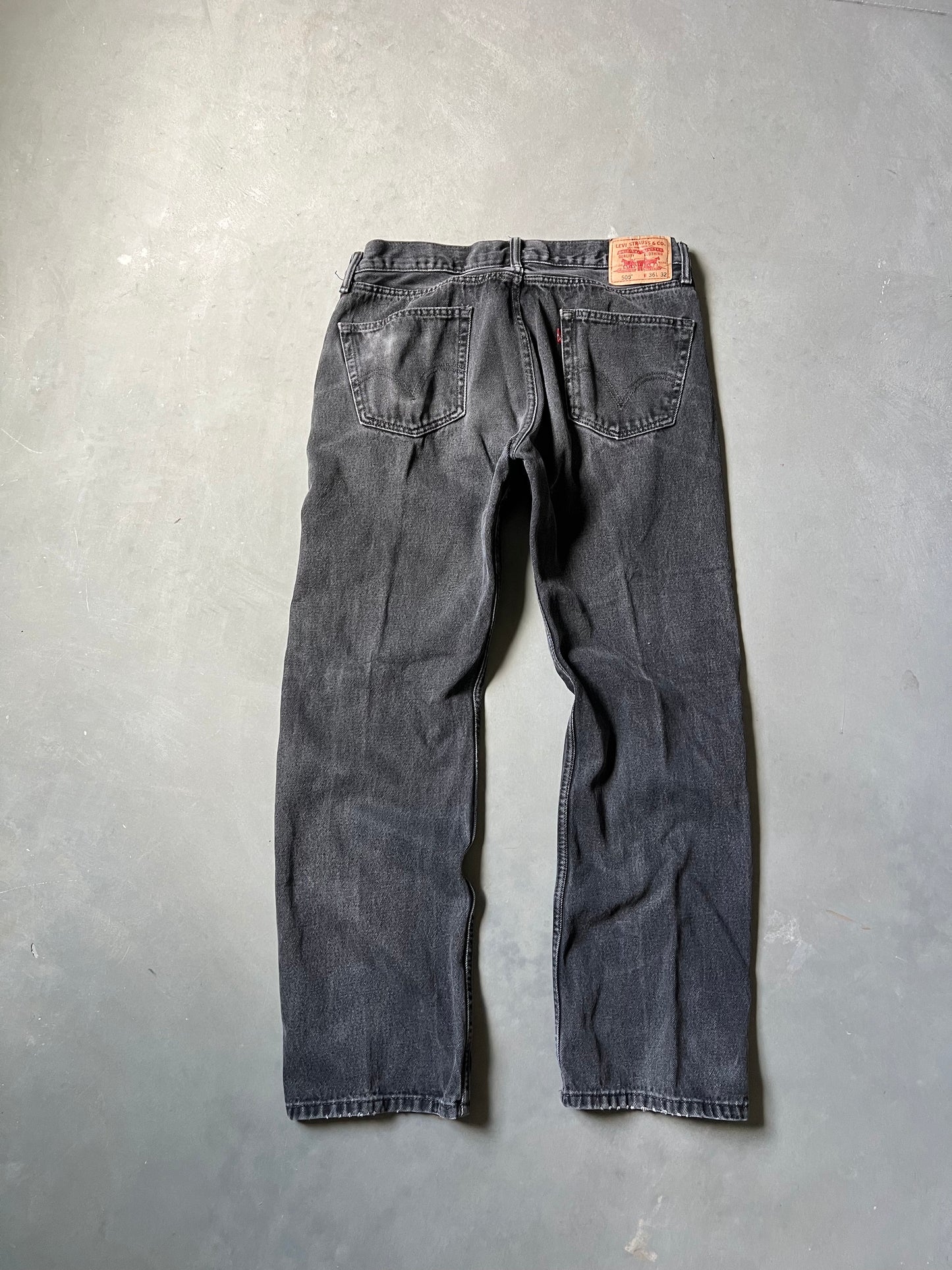 Vintage Black Levi 505 Baggy Jeans - 36