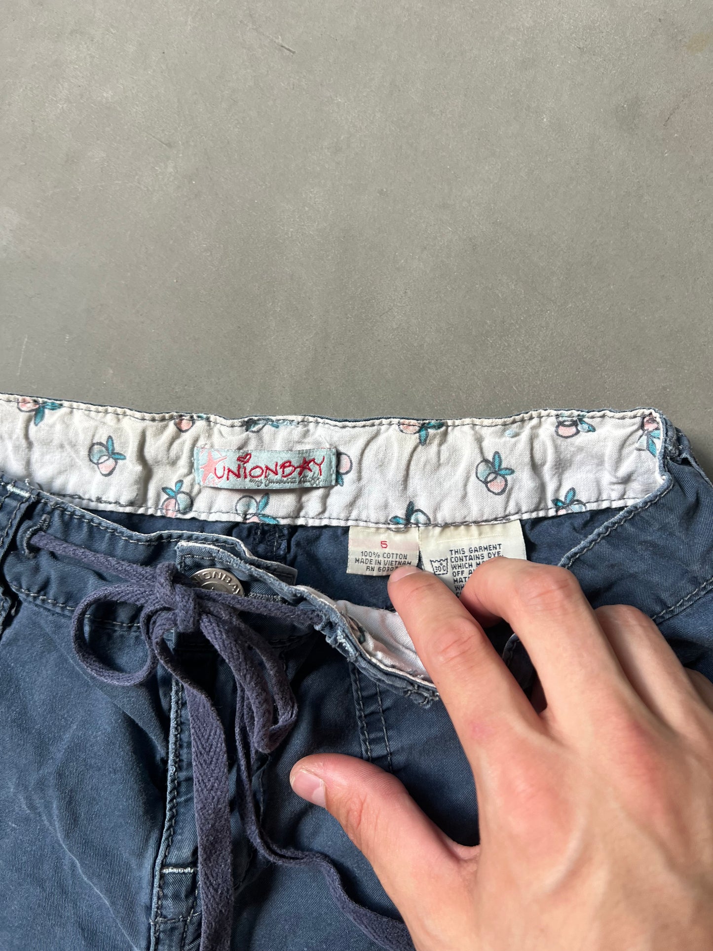 Faded Navy Union Bay Y2k Shorts - 5