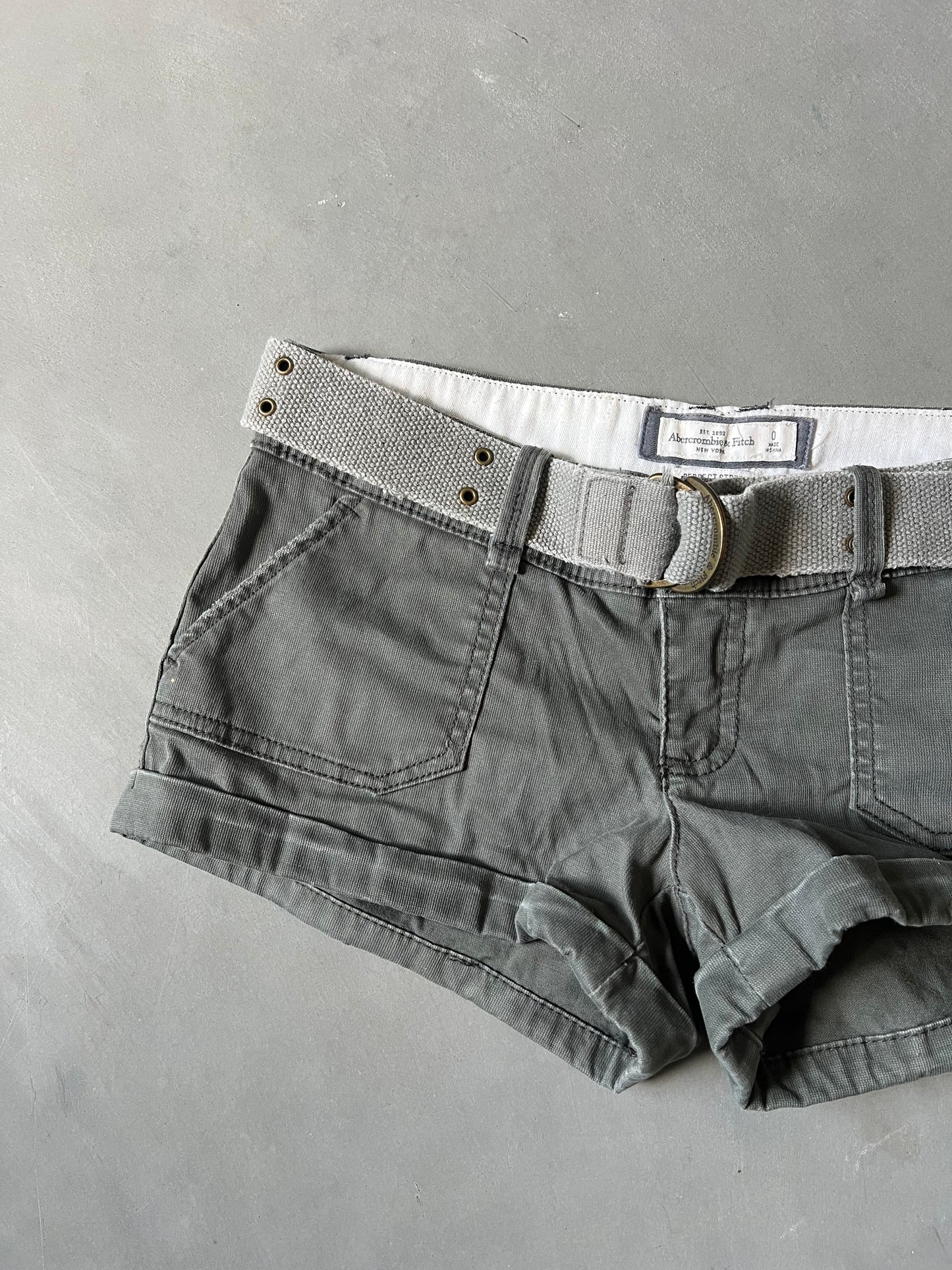Army Green American Eagle Y2k Shorts - 0