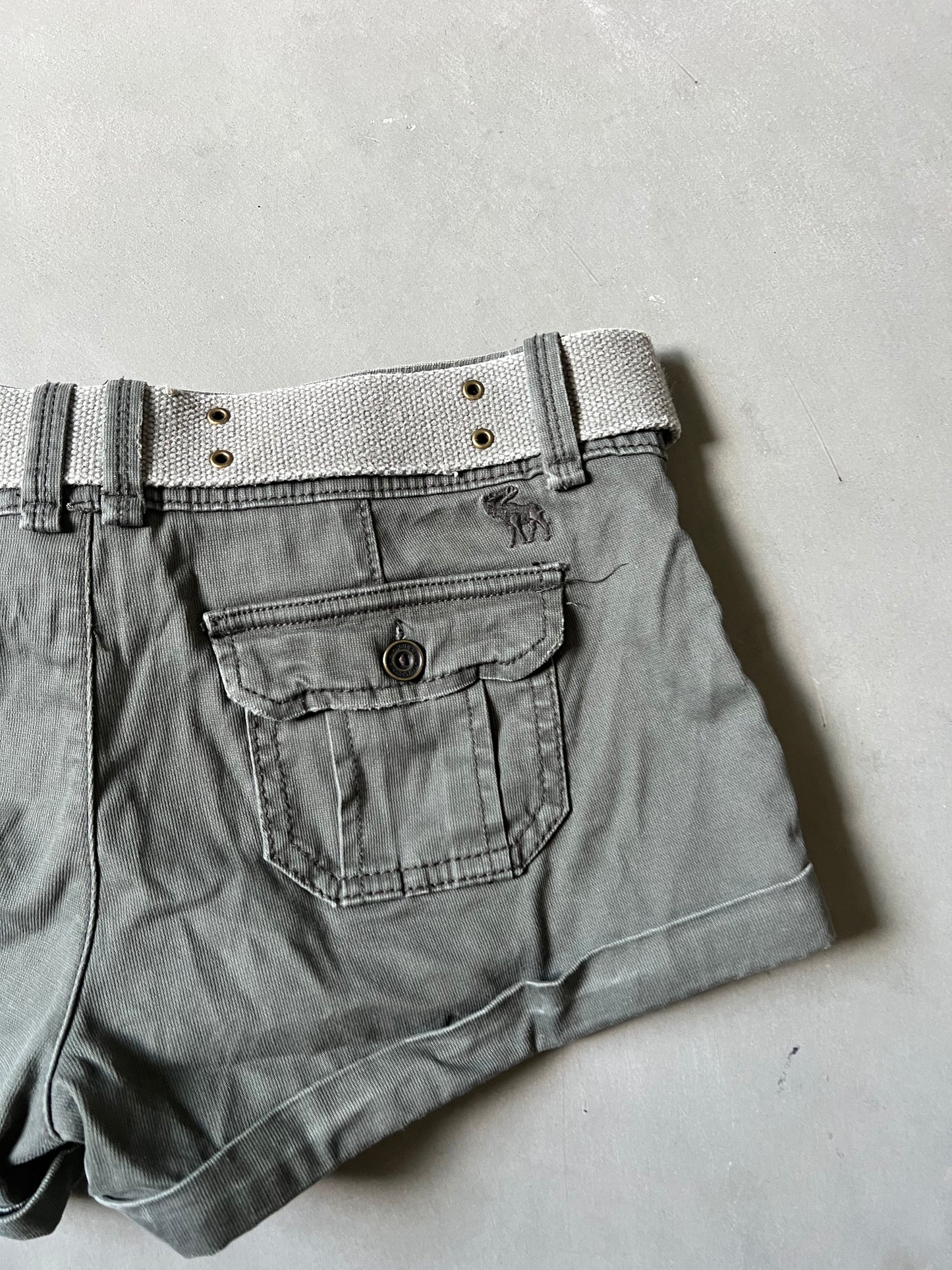 Army Green American Eagle Y2k Shorts - 0